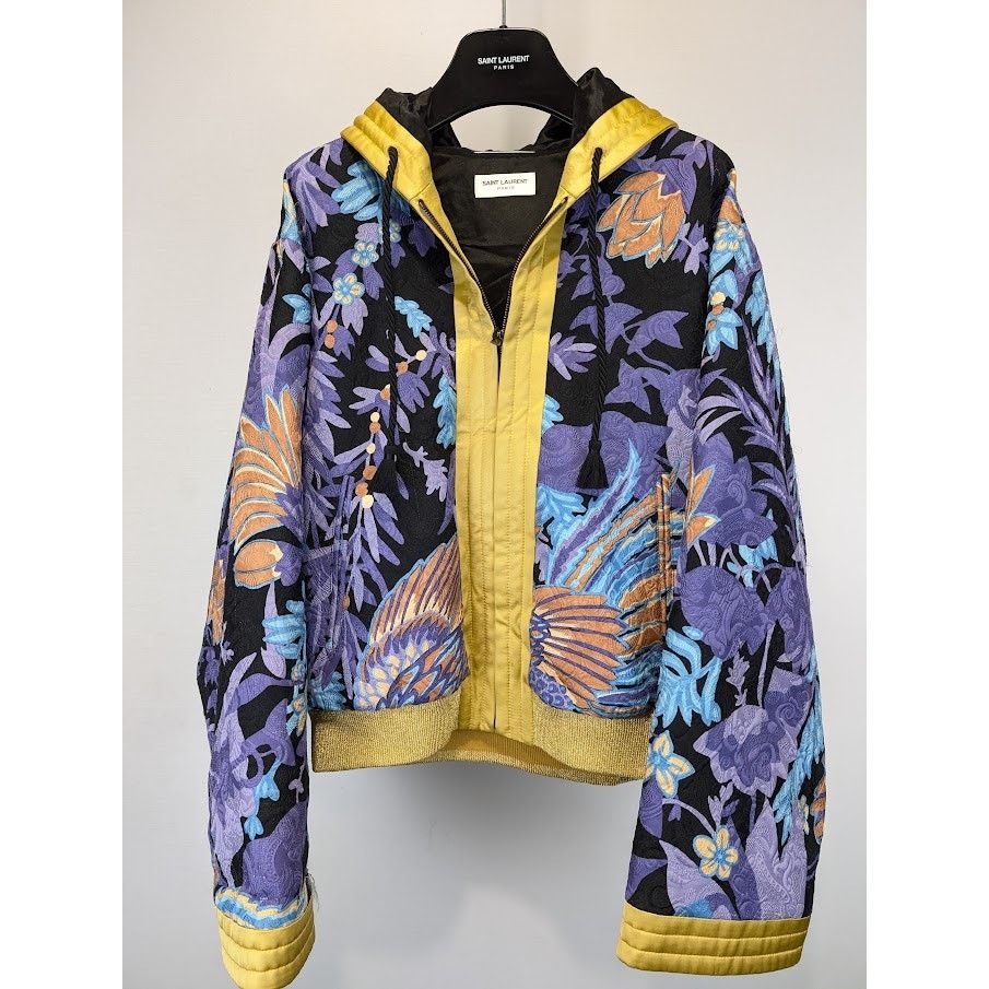 Saint Laurent Paris o1rshd1 Teddy Kimono Phoenix Jacket in Multicolor Size US M / EU 48-50 / 2 - 3 Thumbnail