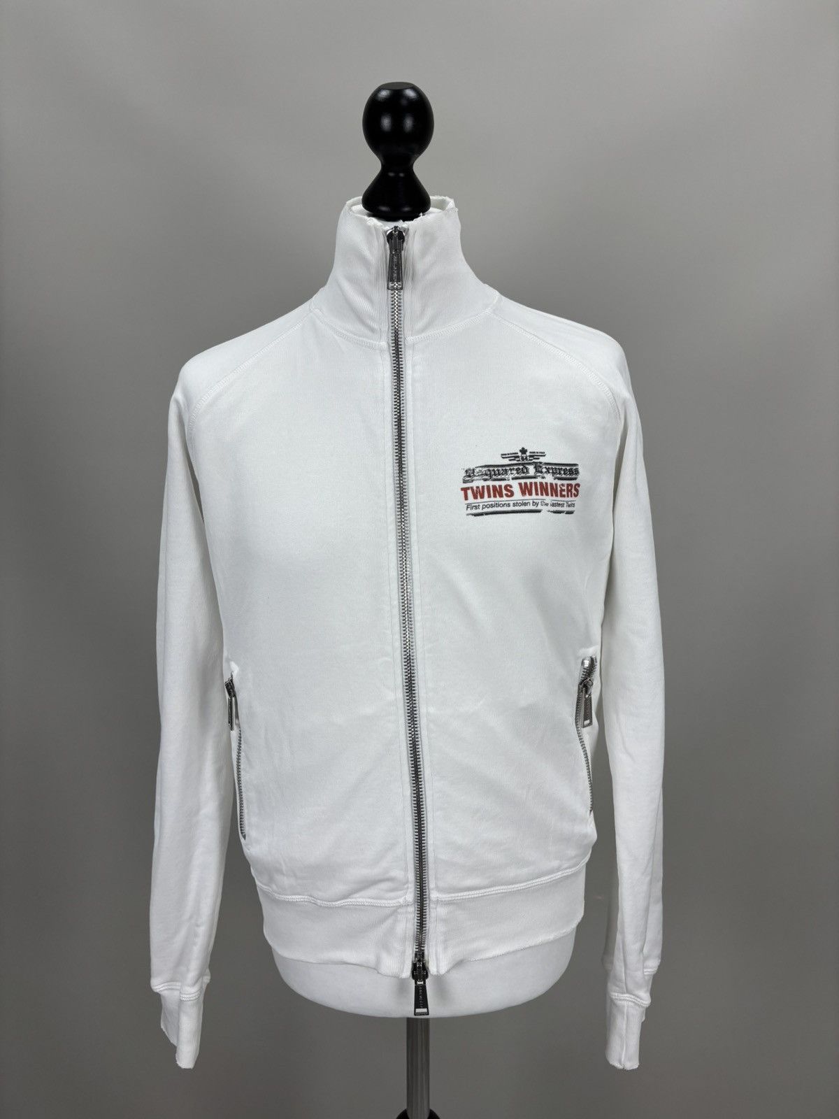 Dsquared2 Mens sweatshirt full zip Dsquared2 Size M Color White Size US M / EU 48-50 / 2 - 2 Thumbnail