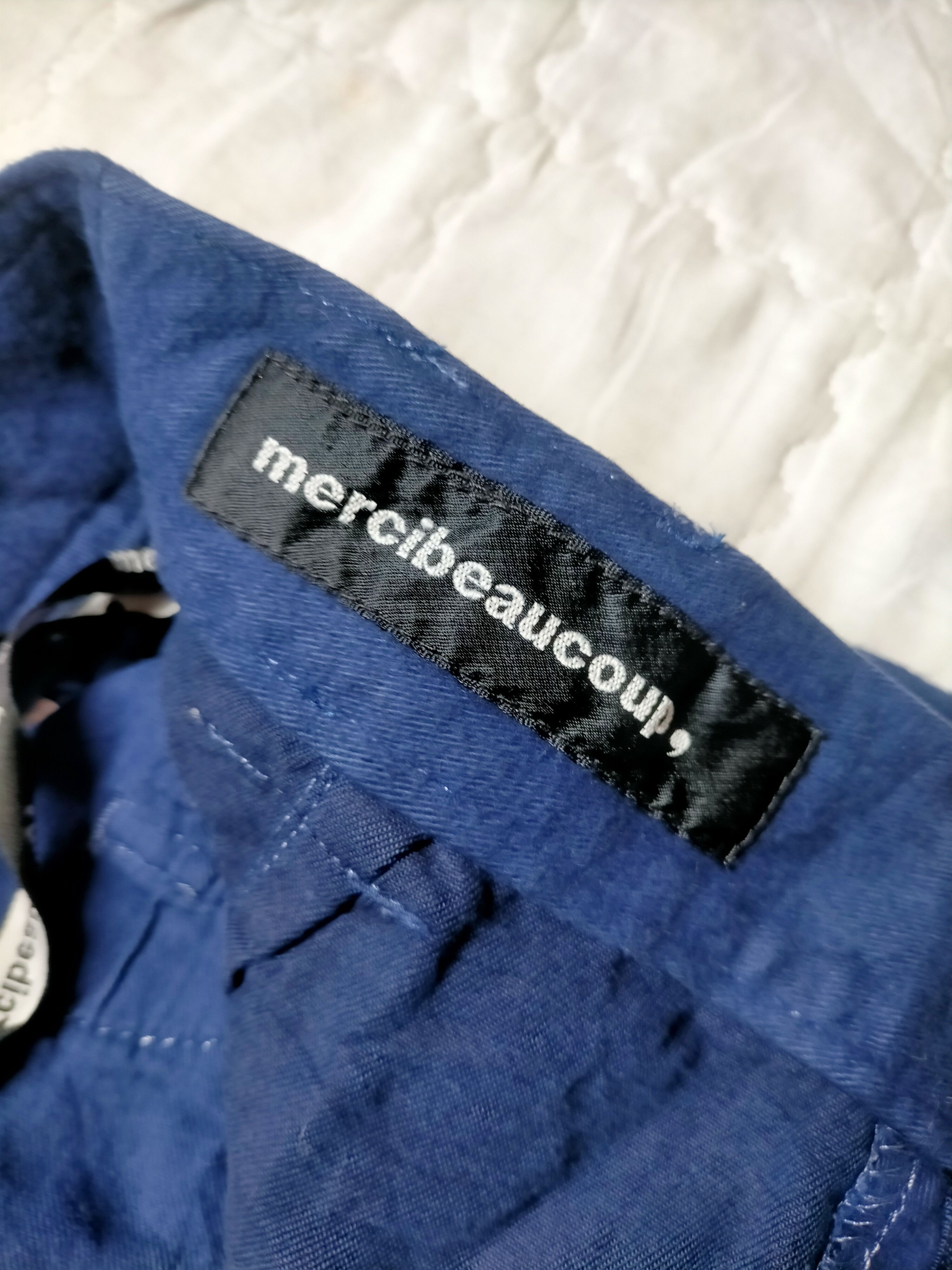Issey Miyake Mercibeaucop Drop Cropth Suede Cotton Parachute Pants Size US 30 / EU 46 - 18 Thumbnail