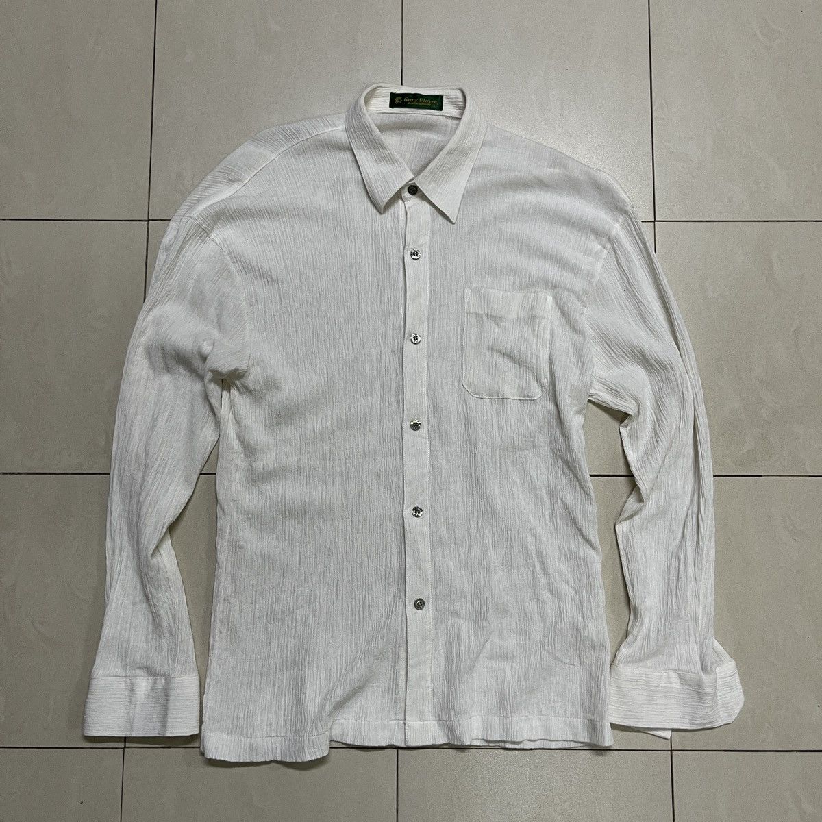 Vintage Vintage Gary Player Crinkle/Pleats/Crease Button Up Shirt Size US S / EU 44-46 / 1 - 2 Thumbnail