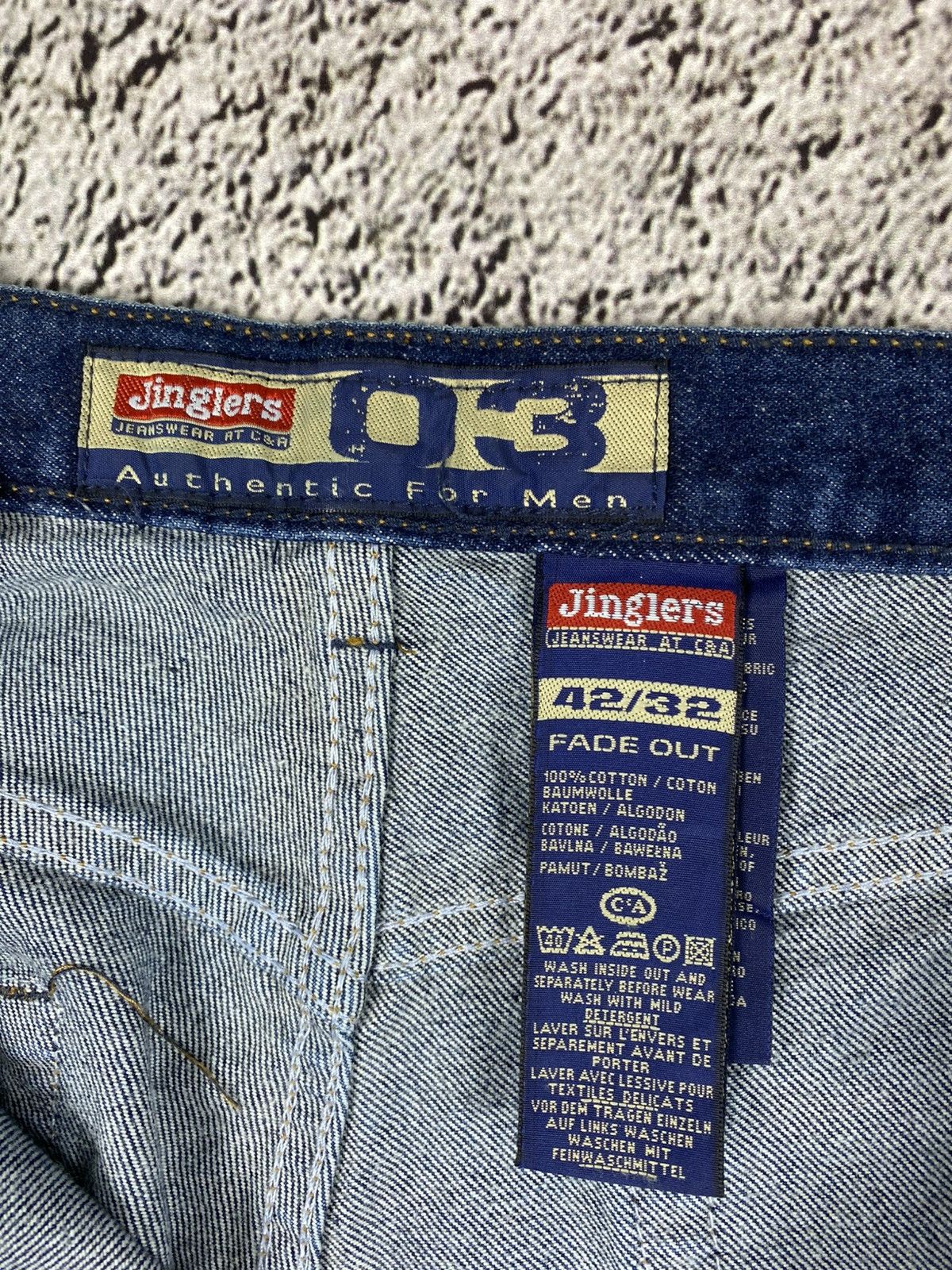 Vintage Vintage Y2K faded wide blue jeans big size streetwear 42 Size US 42 / EU 58 - 4 Thumbnail
