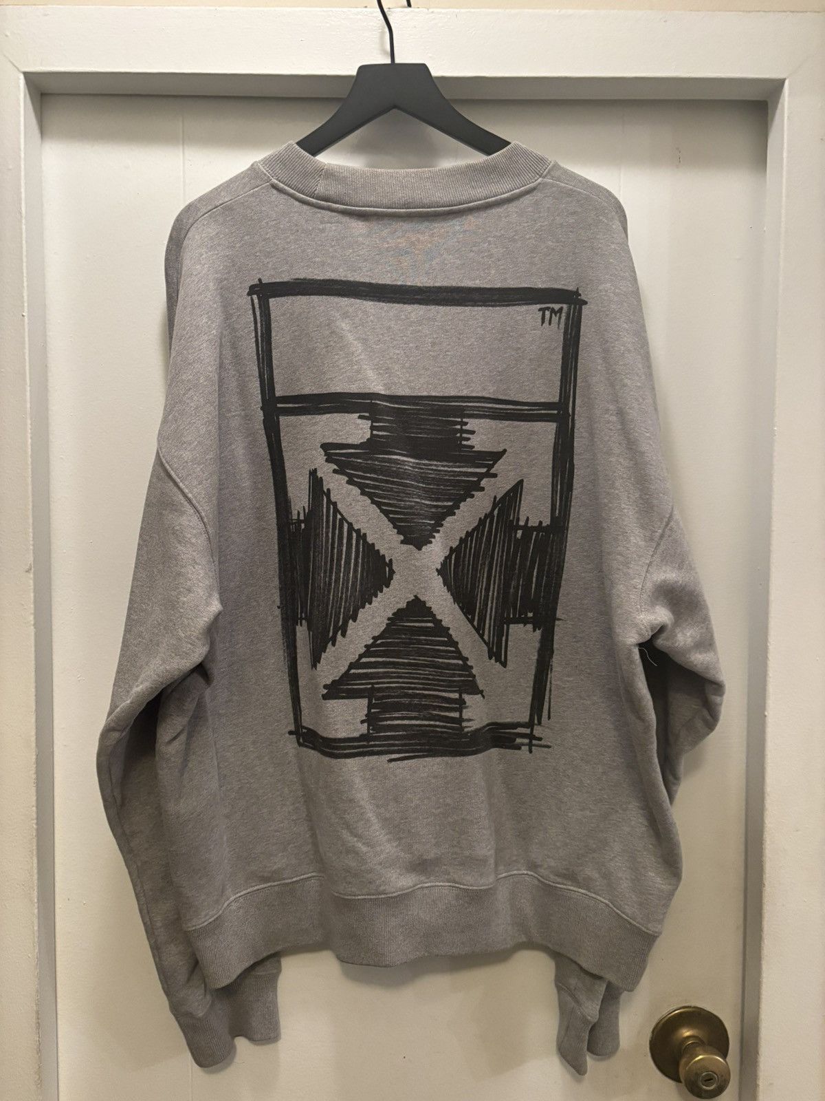 Off-White VIRGIL ABLOH CREWNECK SWEATER Size US XL / EU 56 / 4 - 1 Thumbnail