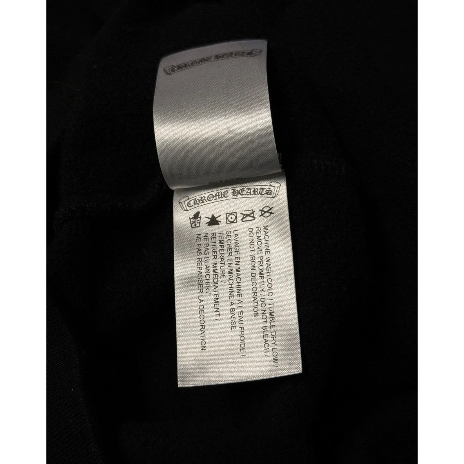 Chrome Hearts Chrome Hearts Black Scroll Logo Hoodie Size US XXL / EU 58 / 5 - 10 Thumbnail