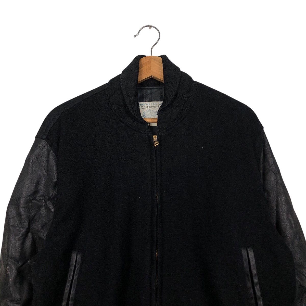 Japanese Brand 📌Vintage Bomber Leather Jacket American Wear Raccoon Size US M / EU 48-50 / 2 - 4 Thumbnail