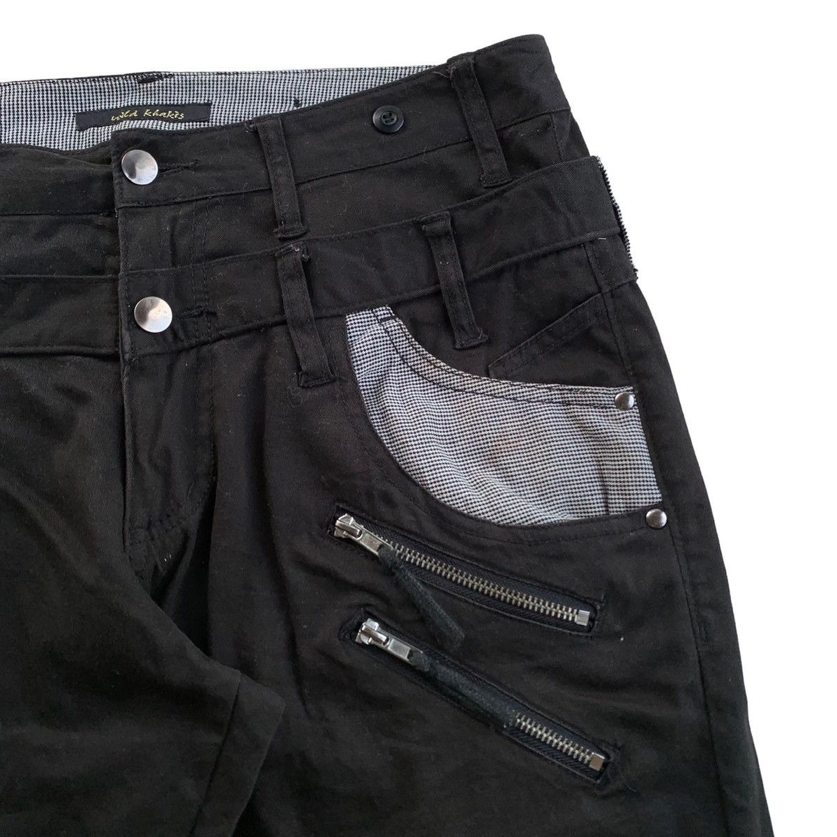 Japanese Brand 2000s Japanese Brand Wild Multi Zipper Double Waist Jeans Size US 32 / EU 48 - 3 Thumbnail