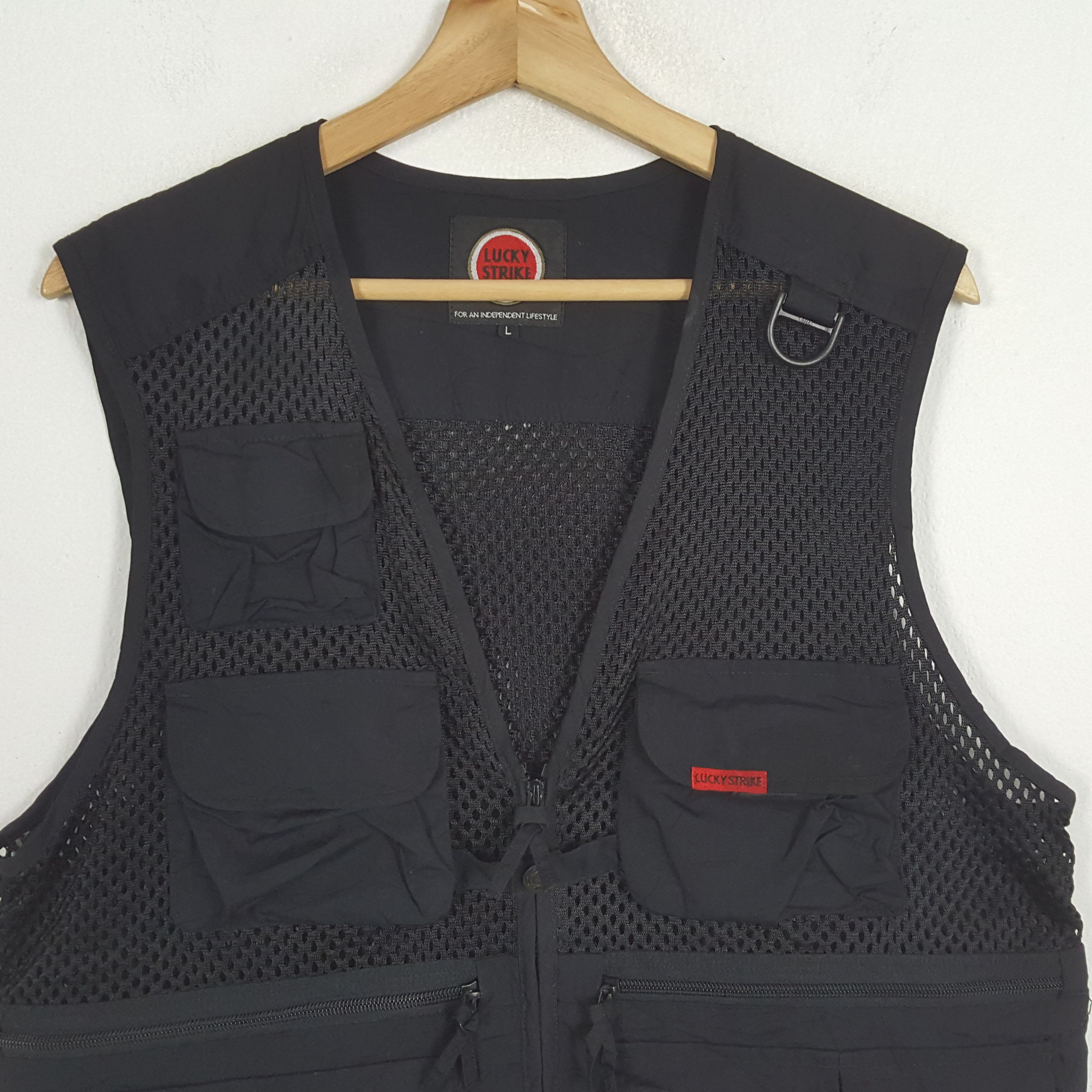Camel × Vintage Vintage LUCKY STRIKE Cigarette Promo Racing Vest Size US M / EU 48-50 / 2 - 2 Thumbnail