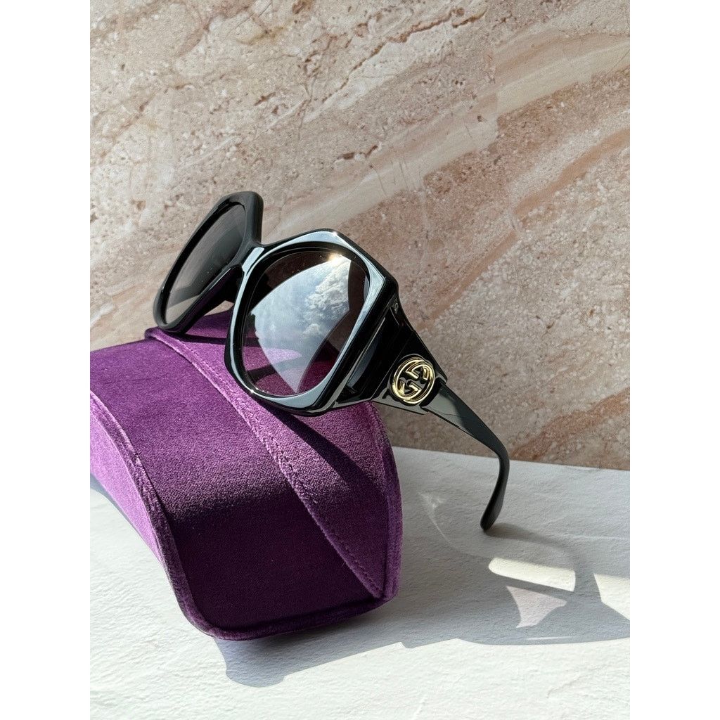 Gucci NEW Gucci GG0875S Black Oversized Sunglasses Size ONE SIZE - 3 Thumbnail