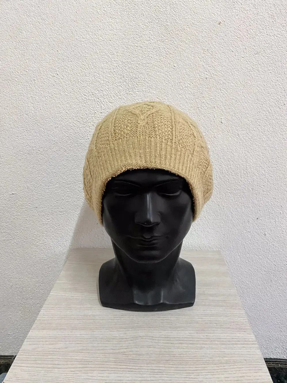 Vintage Japanese Brand Knit Beanie Hat Size ONE SIZE - 3 Thumbnail