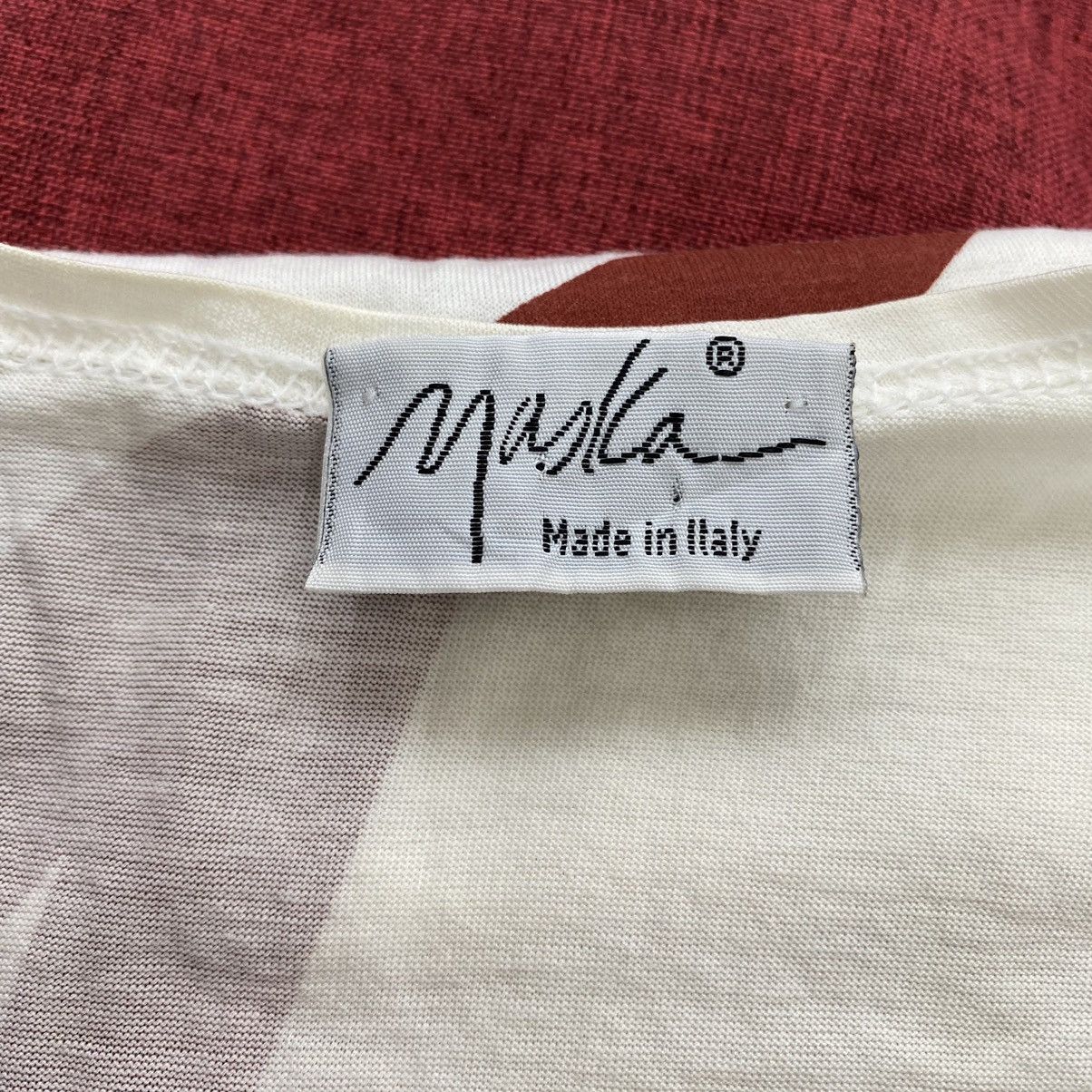 Other MAYKA Italian Brand Big Brand print White Short Sleeve Shirt Size US M / EU 48-50 / 2 - 5 Thumbnail