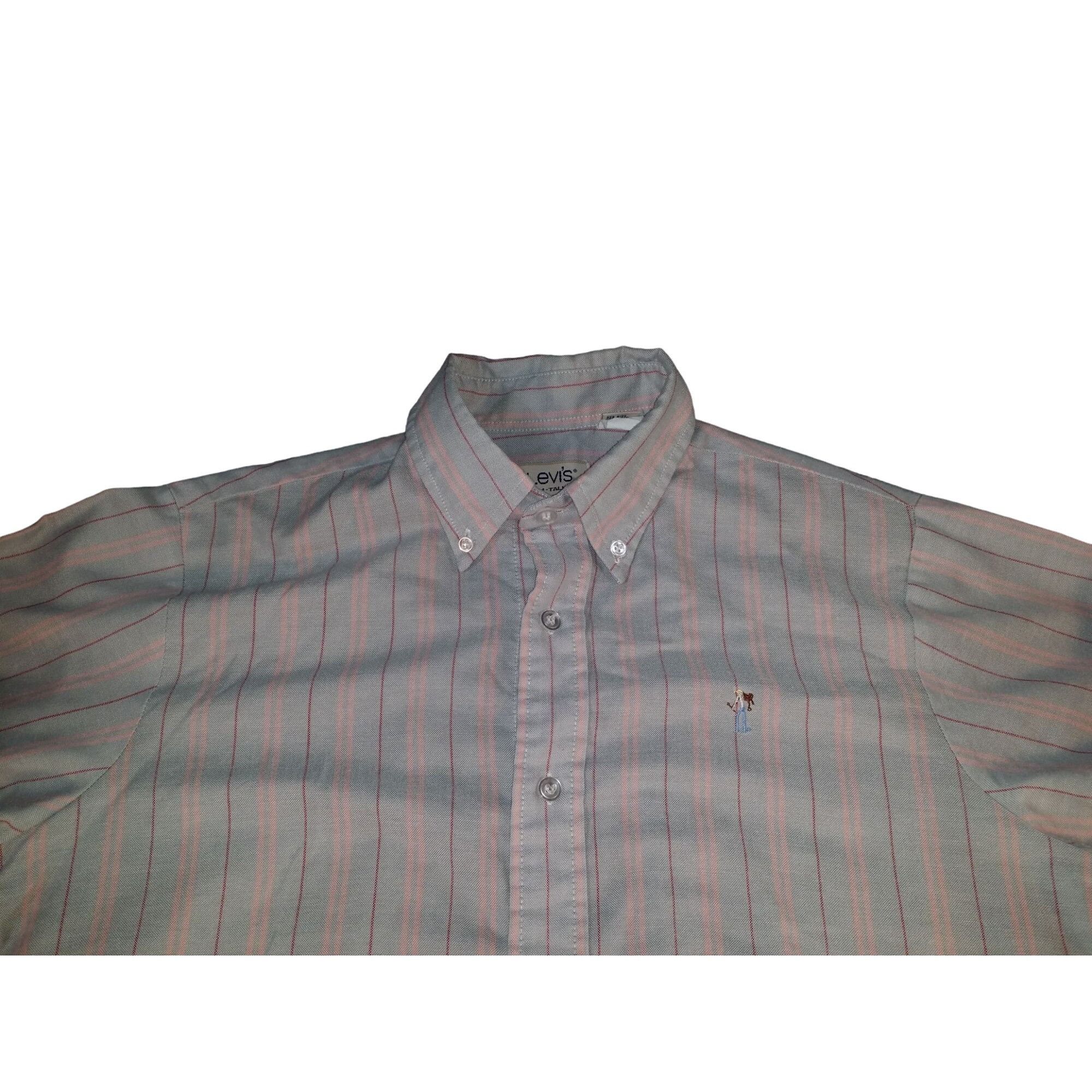 Levi's Vintage Levi's Button Up Shirt Sz M - Tall Striped 80s Every Size US M / EU 48-50 / 2 - 2 Thumbnail