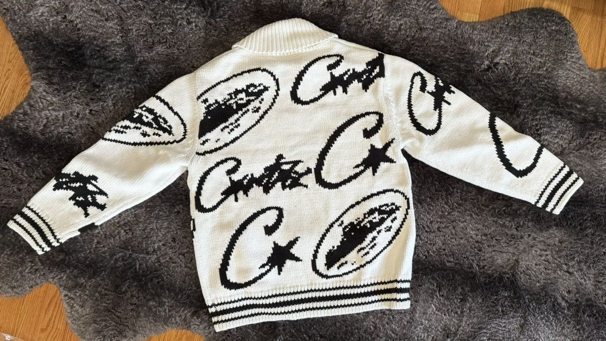 Corteiz Cortiez Heavy Knit Jacquard Zip sweater | Grailed