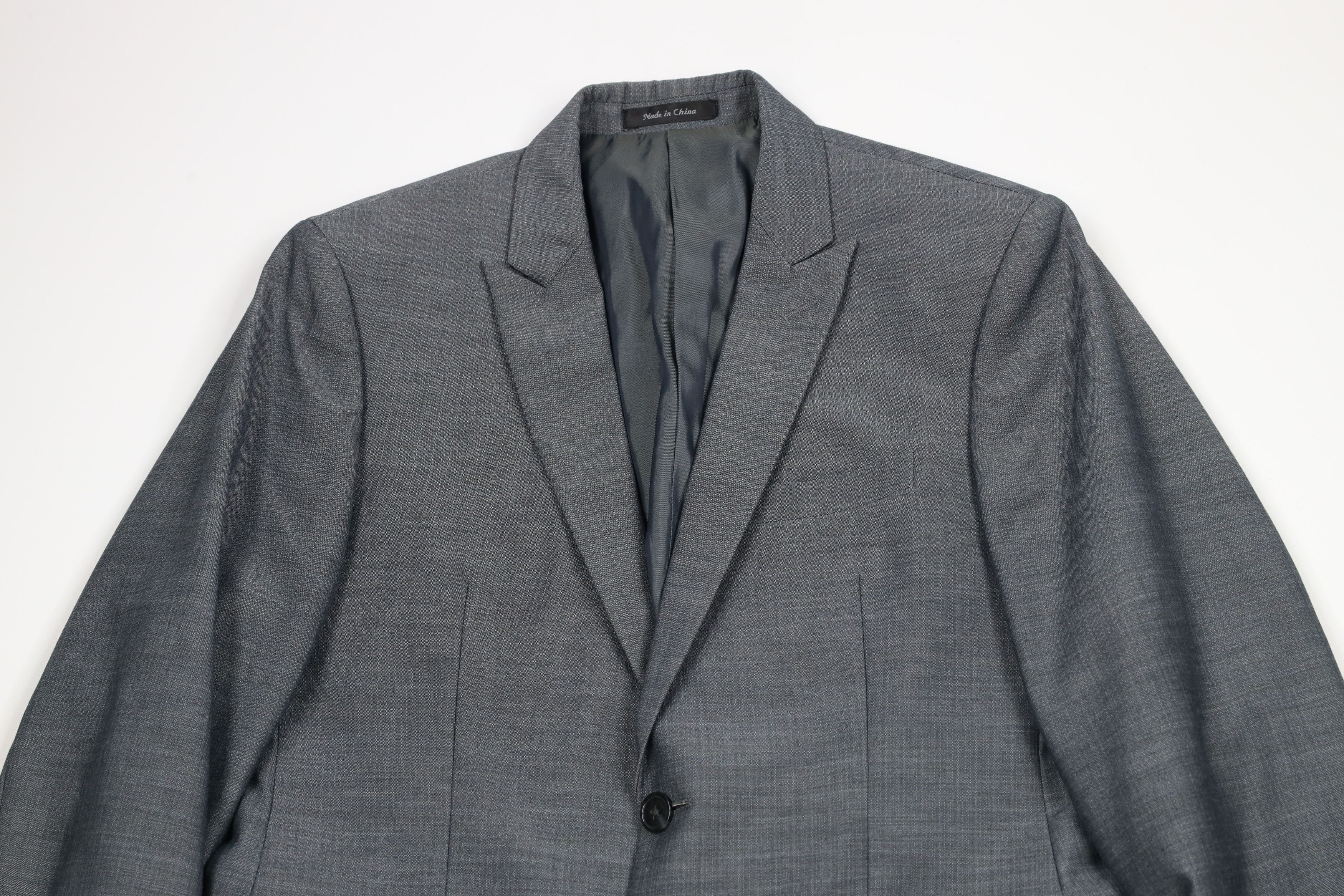 Calvin Klein Calvin Klein Slim Fit Linen Blend Chambray 2 Piece Suit Size 38S - 3 Thumbnail