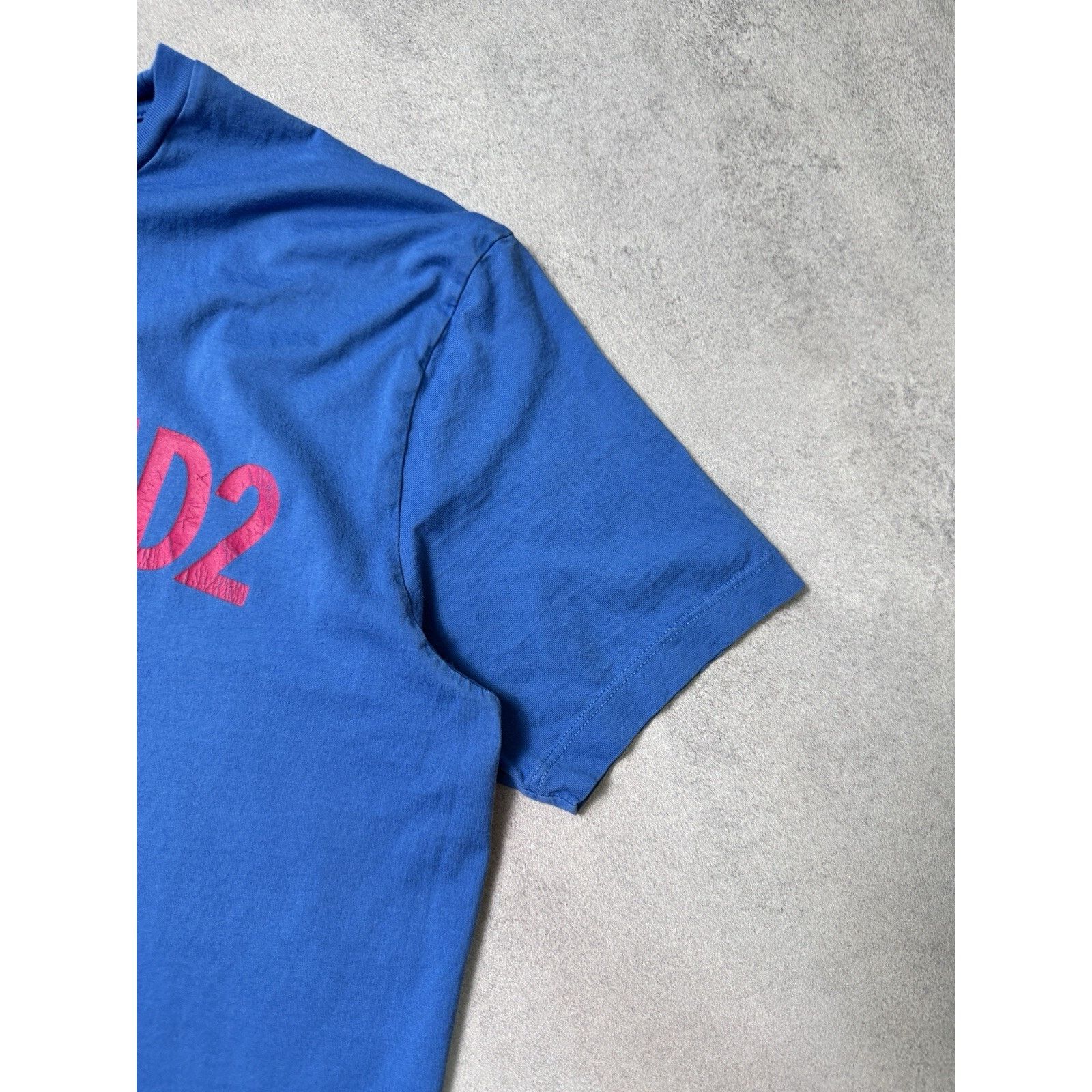 Dsquared2 Dsquared2 Big Logo Shirt Blue/Pink Size L Men Size US L / EU 52-54 / 3 - 5 Thumbnail