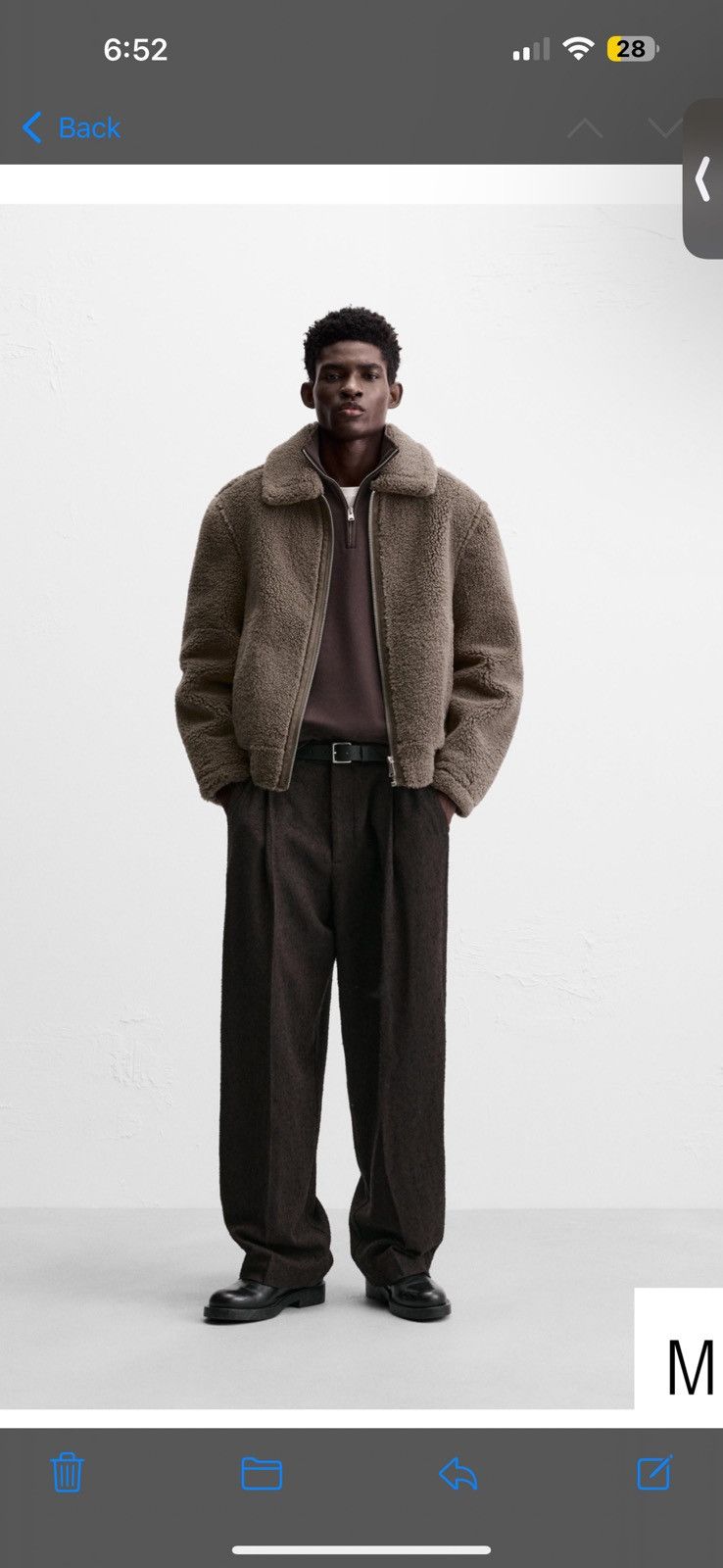 Zara Zara Spain heavy fleece Size US M / EU 48-50 / 2 - 1 Thumbnail