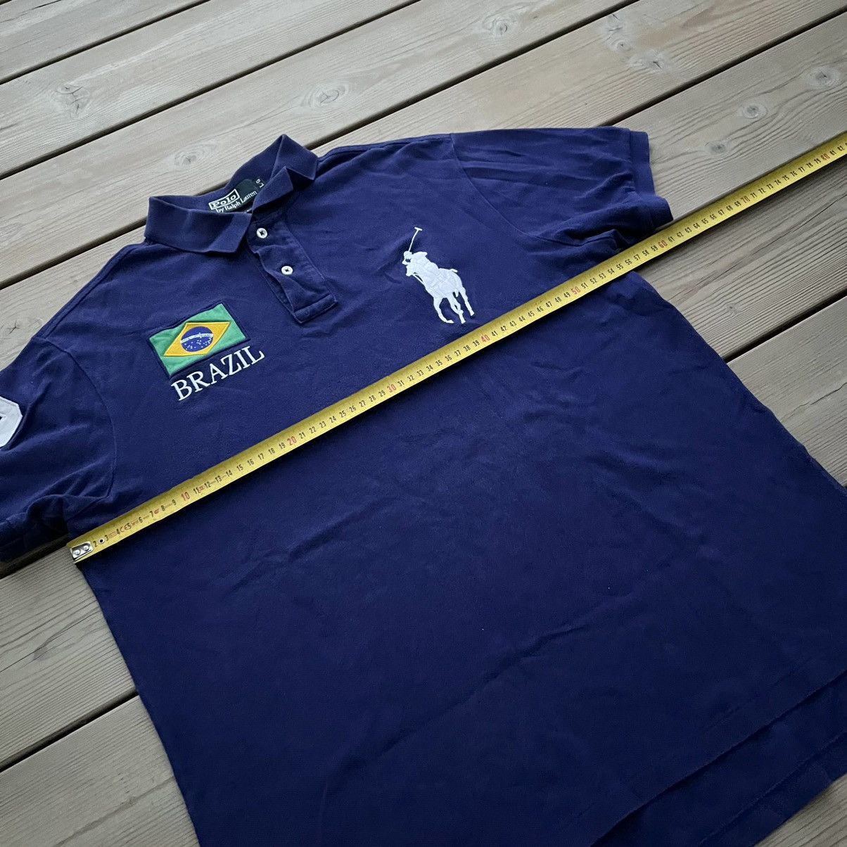 Polo Ralph Lauren Polo Ralph Lauren VTG 00s Big Pony Chief Keef Brazil Polo Size US L / EU 52-54 / 3 - 9 Thumbnail