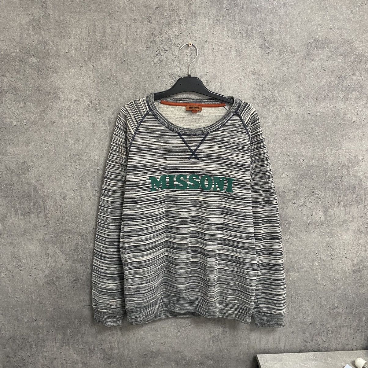 Missoni Missoni Striped Sweatshirt Big Logo Size US M / EU 48-50 / 2 - 1 Thumbnail