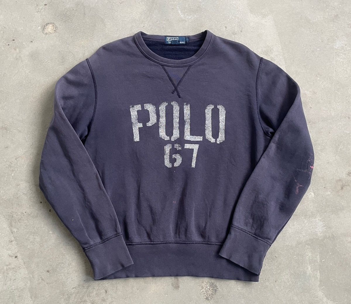 Polo Ralph Lauren × Ralph Lauren VINTAGE POLO RALPH LAUREN 67 DISTRESSED SWEATSHIRT Size US M / EU 48-50 / 2 - 2 Thumbnail