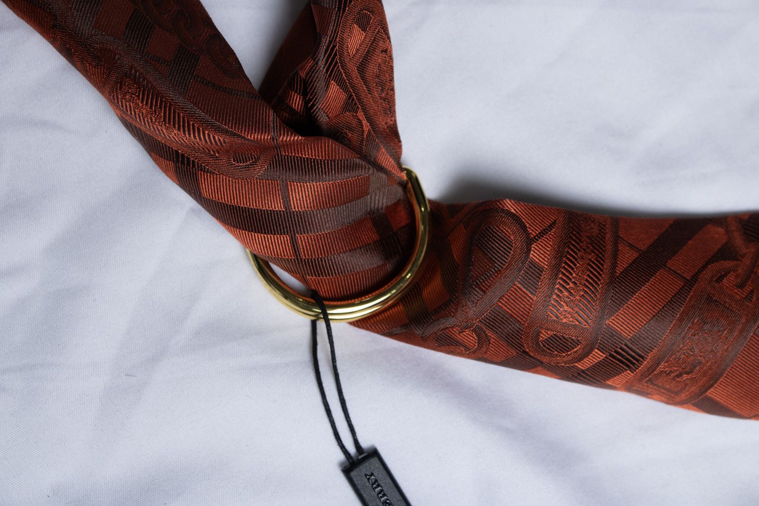 Burberry Burberry, orange tie scarf Size ONE SIZE - 5 Thumbnail
