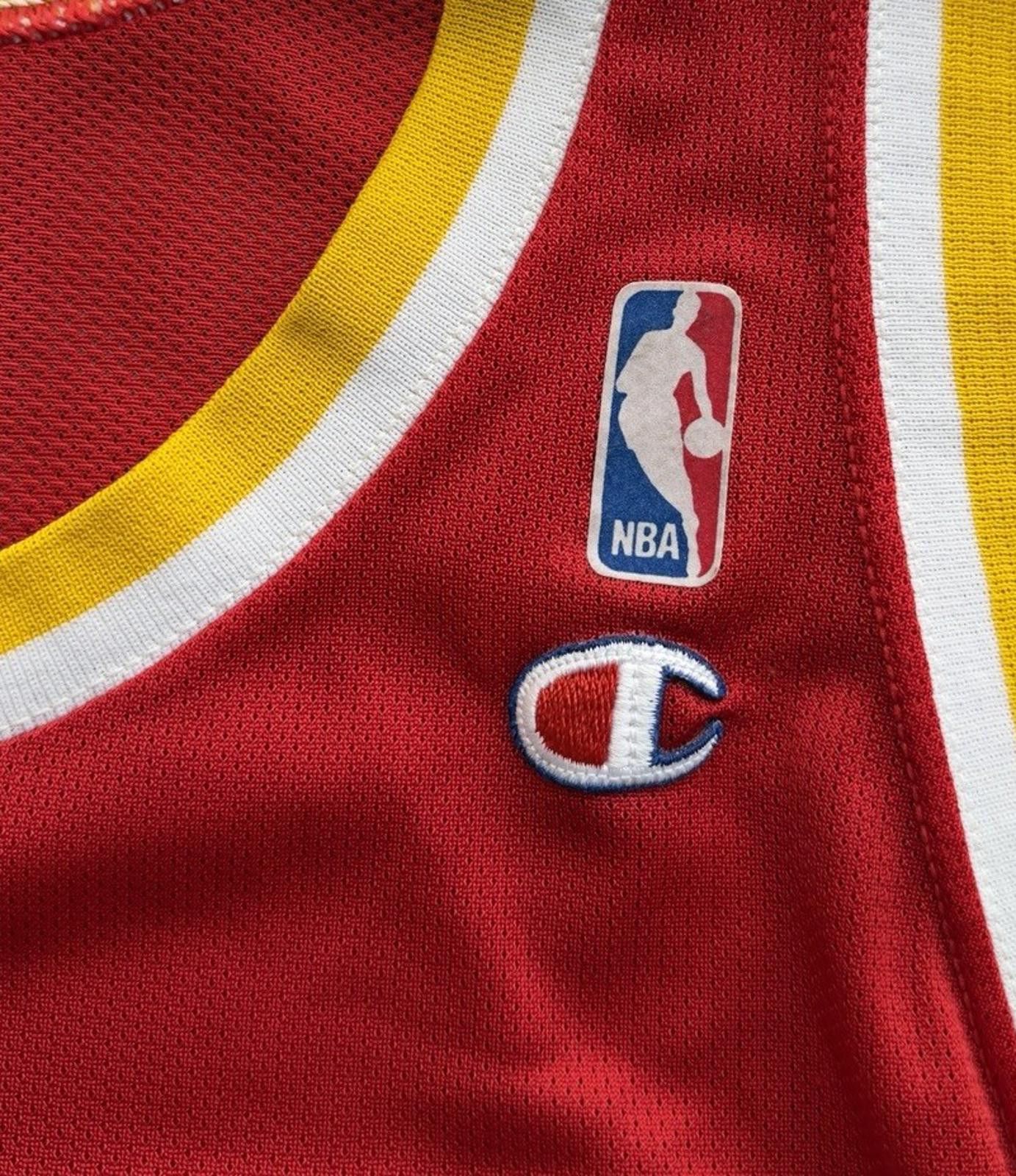 Champion Hakeem Olajuwon 34 Houston Rockets Champion NBA Jersey Sz 44 Size ONE SIZE - 7 Thumbnail