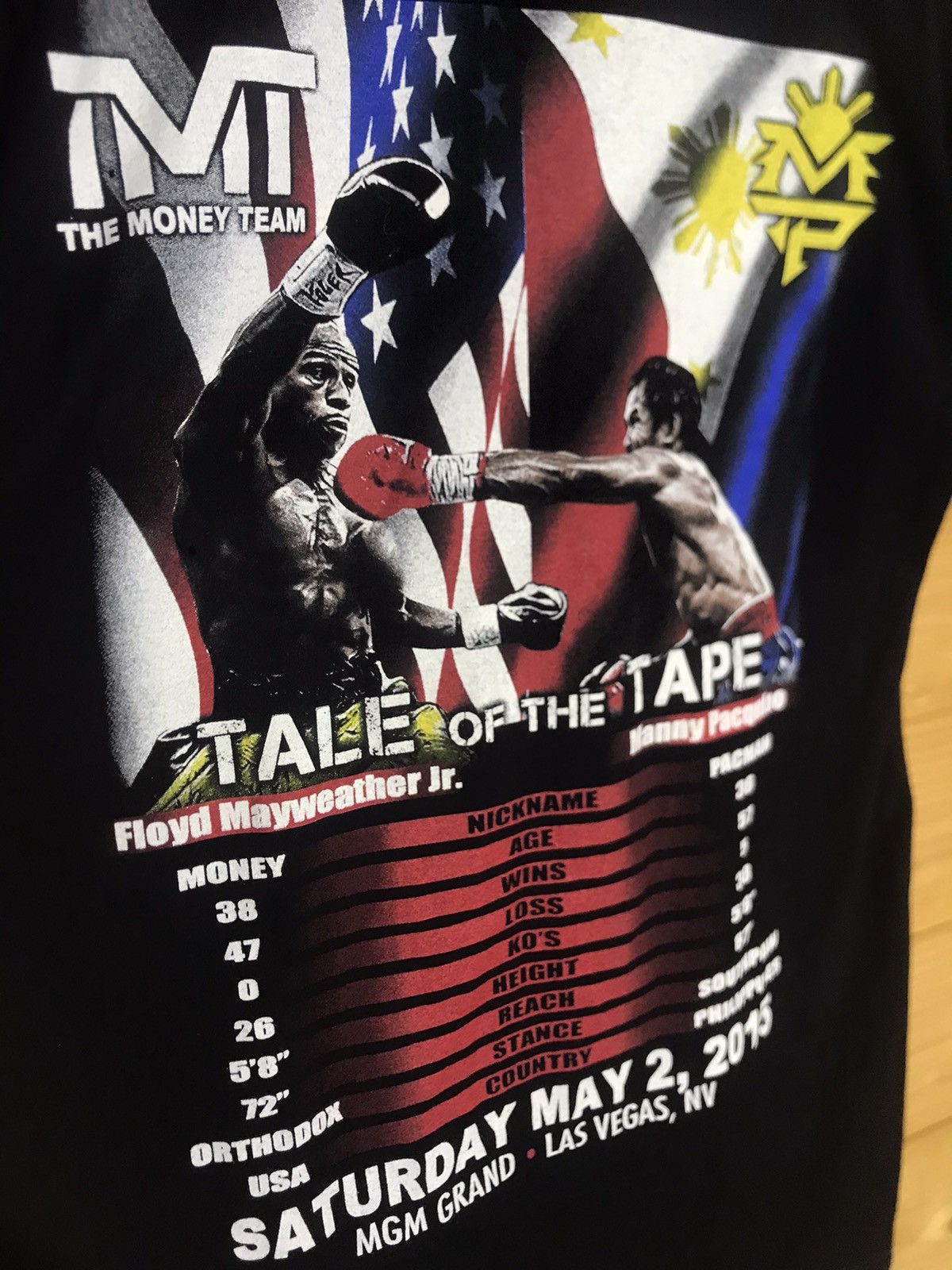 Vintage Mayweather vs Paquaio t-shirt Size US S / EU 44-46 / 1 - 8 Thumbnail
