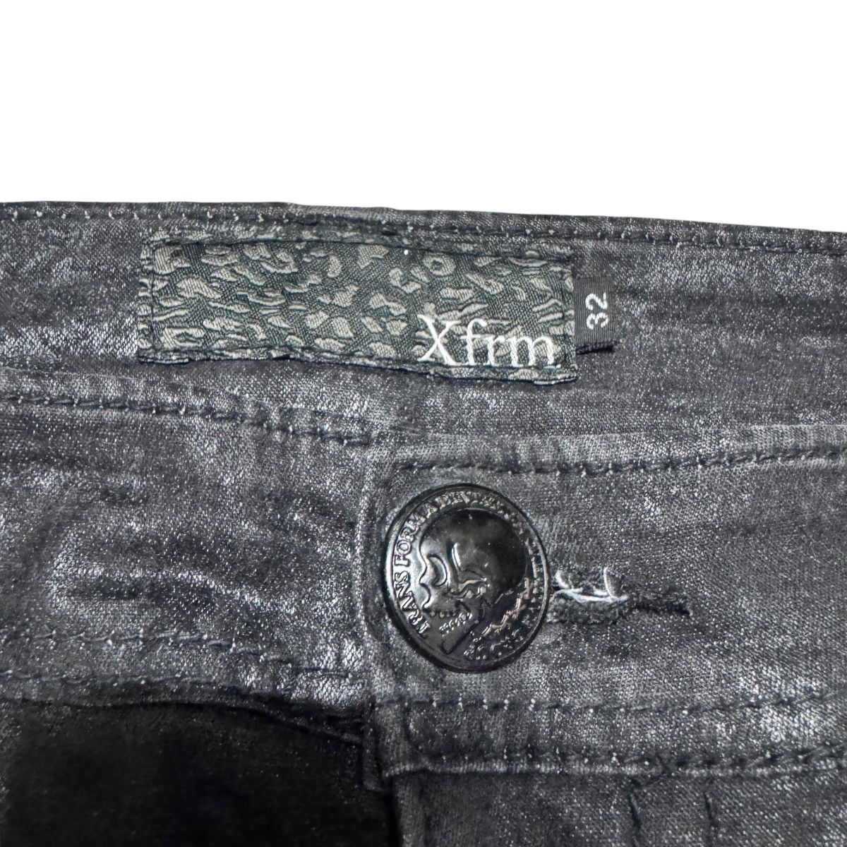 Le Grande Bleu (L.G.B.) Xfrm Black Waxed Denim Jeans 'The Outsider Rude Life & Vibe Size US 32 / EU 48 - 9 Thumbnail