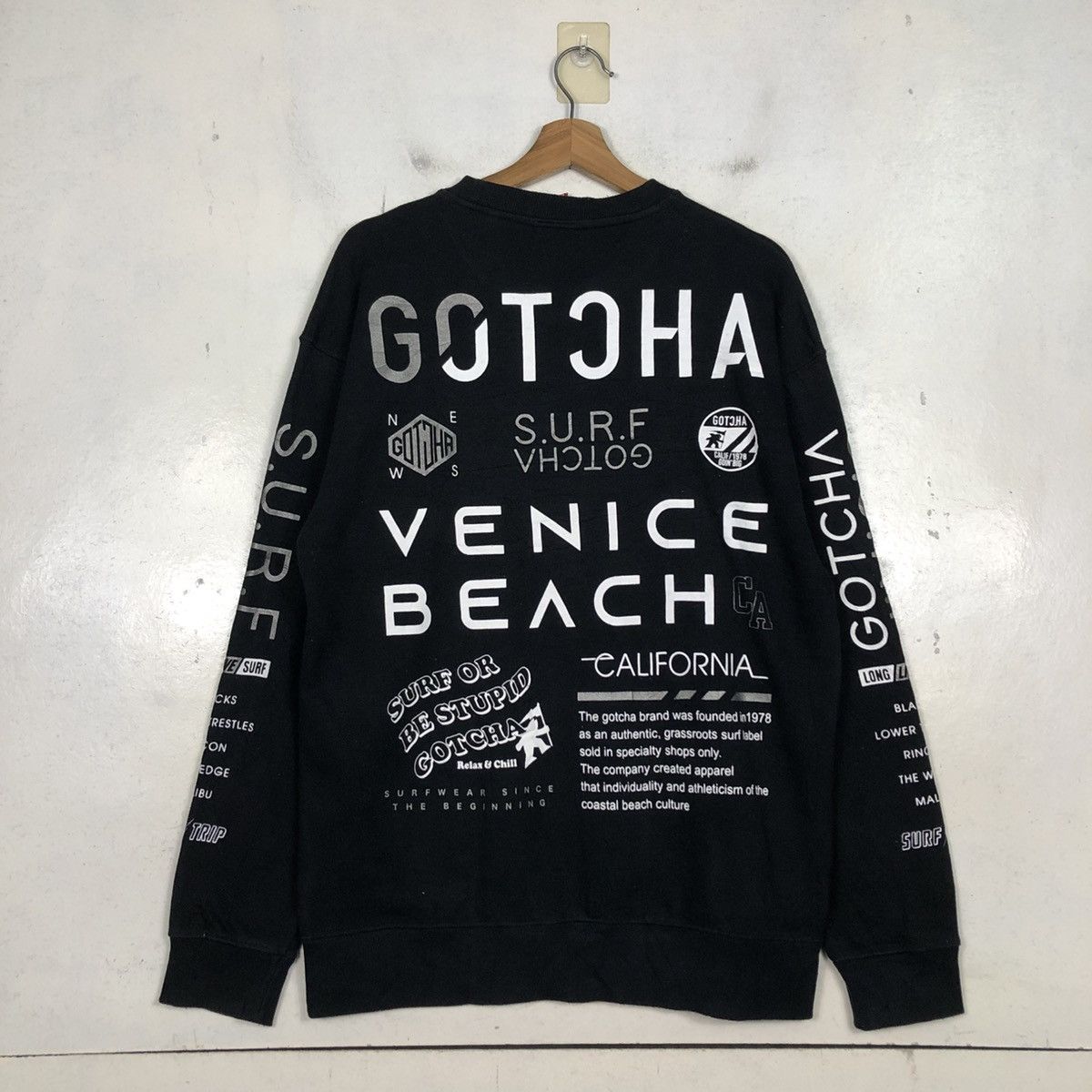 Gotcha 📌Full Print Sweatshirt Crewneck Gotcha Over Print Punk Size US M / EU 48-50 / 2 - 12 Thumbnail