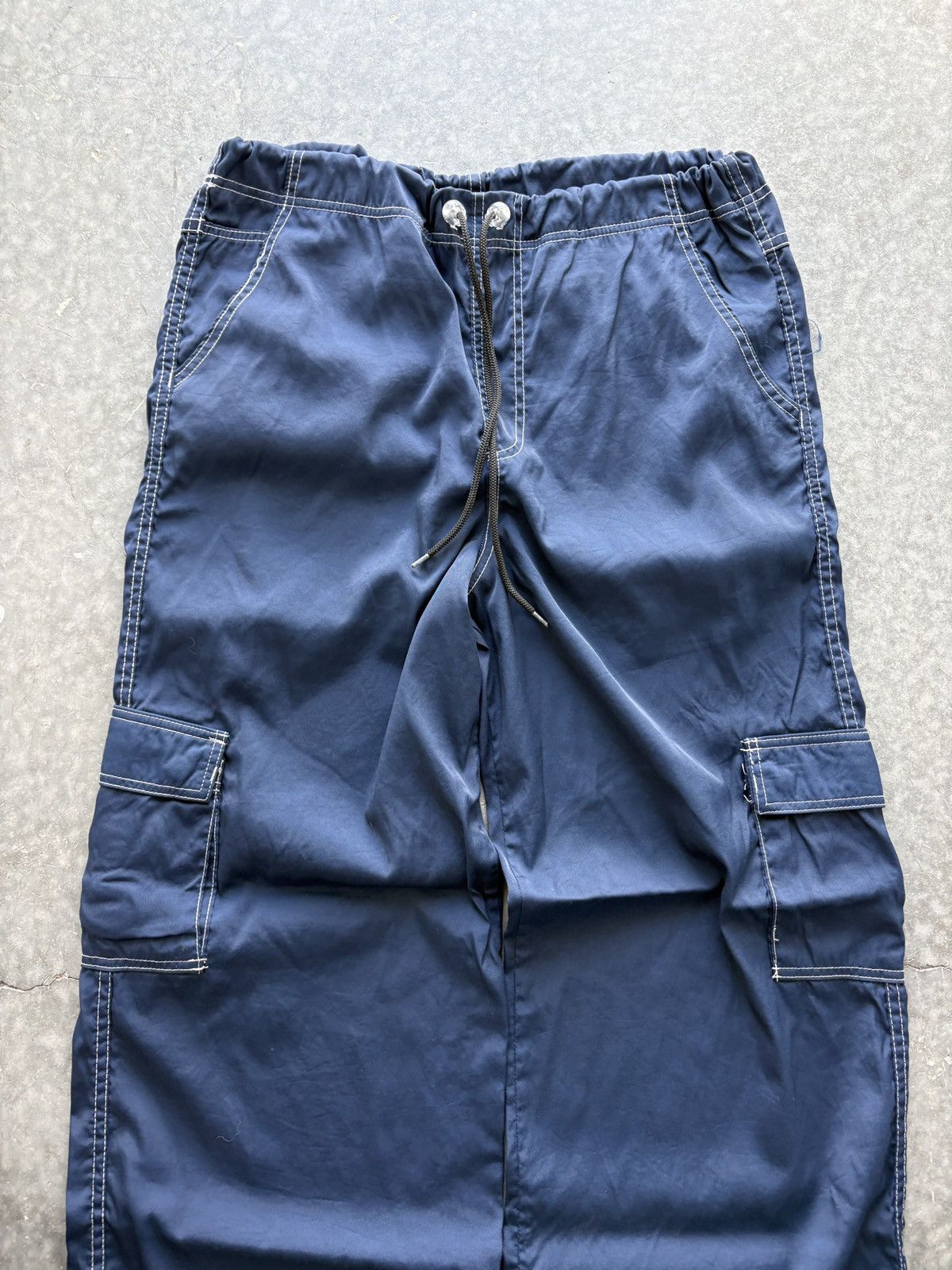 Vintage Vintage 90s Kikwear Baggy Cargo Pants Nylon Rave Adjustable Size US 34 / EU 50 - 6 Thumbnail