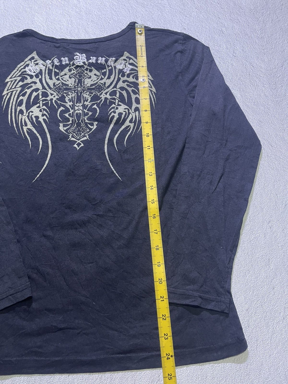 Japanese Brand VTG Y2K long sleeve t-shirt with a cross Size US M / EU 48-50 / 2 - 8 Thumbnail