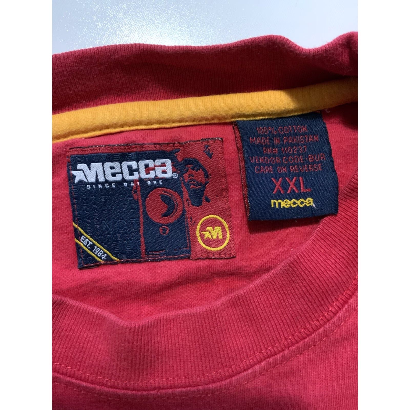 Vintage VINTAGE Mecca Revolution Will Not Be Silenced Uprising One Man T-Shirt 2XL Men Red Size US XXL / EU 58 / 5 - 5 Thumbnail