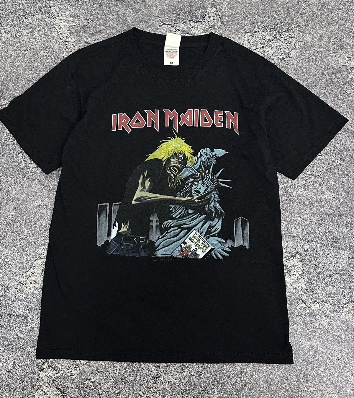 Band Tees Rare 2013 Iron Maiden Statue Of Liberty Band T-Shirt Black M Size US M / EU 48-50 / 2 - 1 Thumbnail