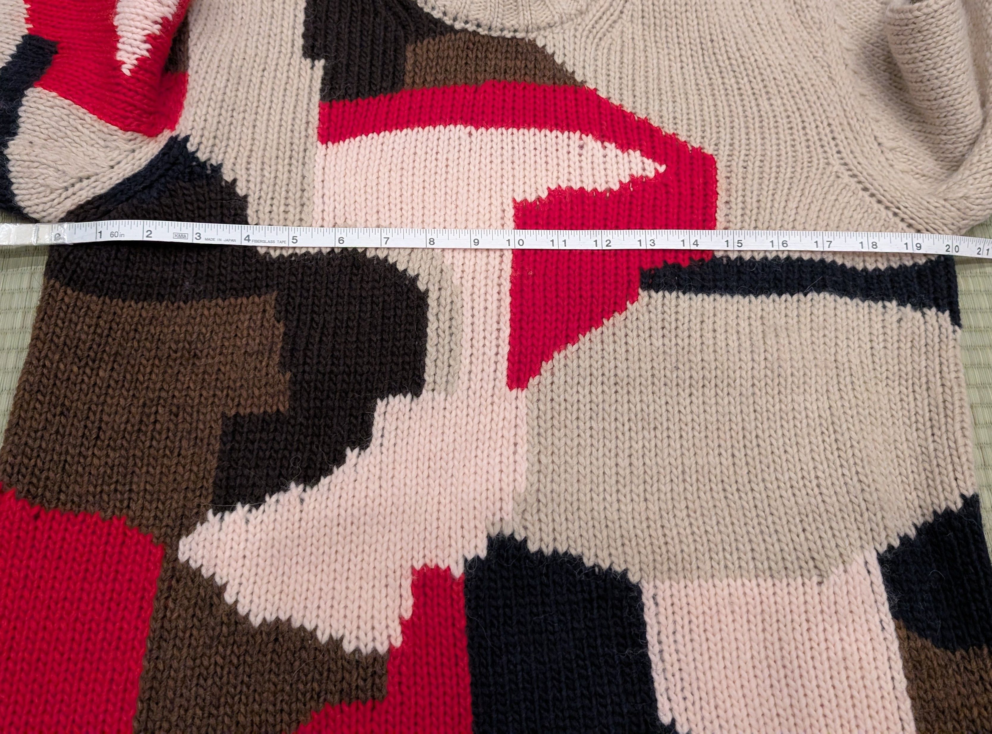 NN07 NN07 No Nationality Brady Intarsia Knit Wool Alpaca Jumper Size US S / EU 44-46 / 1 - 7 Thumbnail