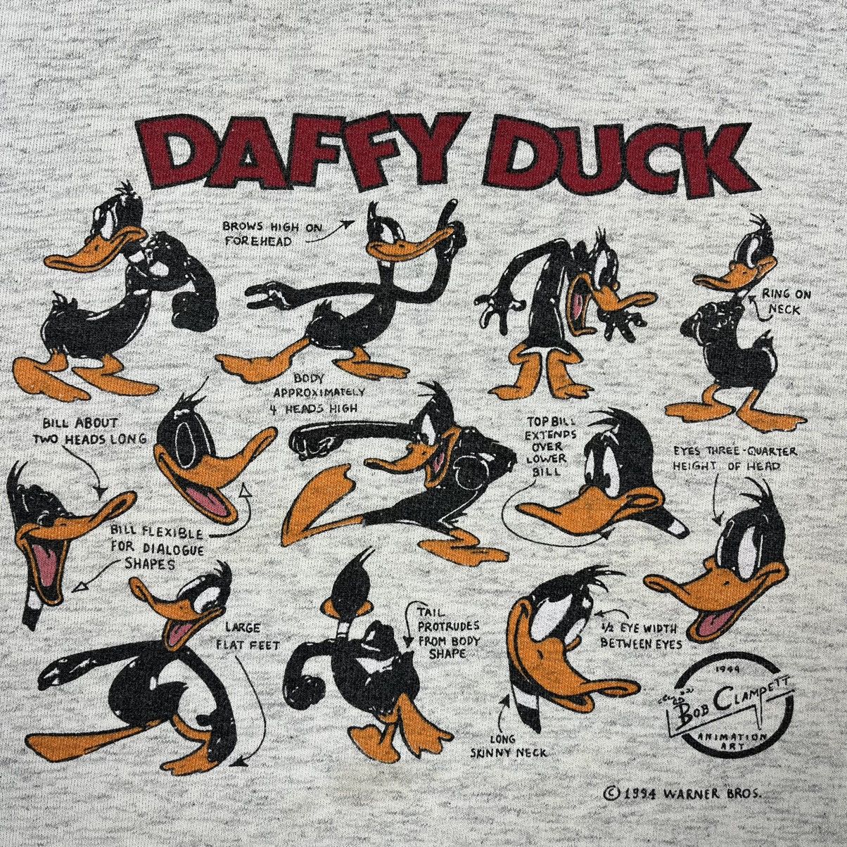 Vintage Vintage Duffy Duck Warner Bros cartoon sweatshirt 1994 Size US M / EU 48-50 / 2 - 6 Thumbnail