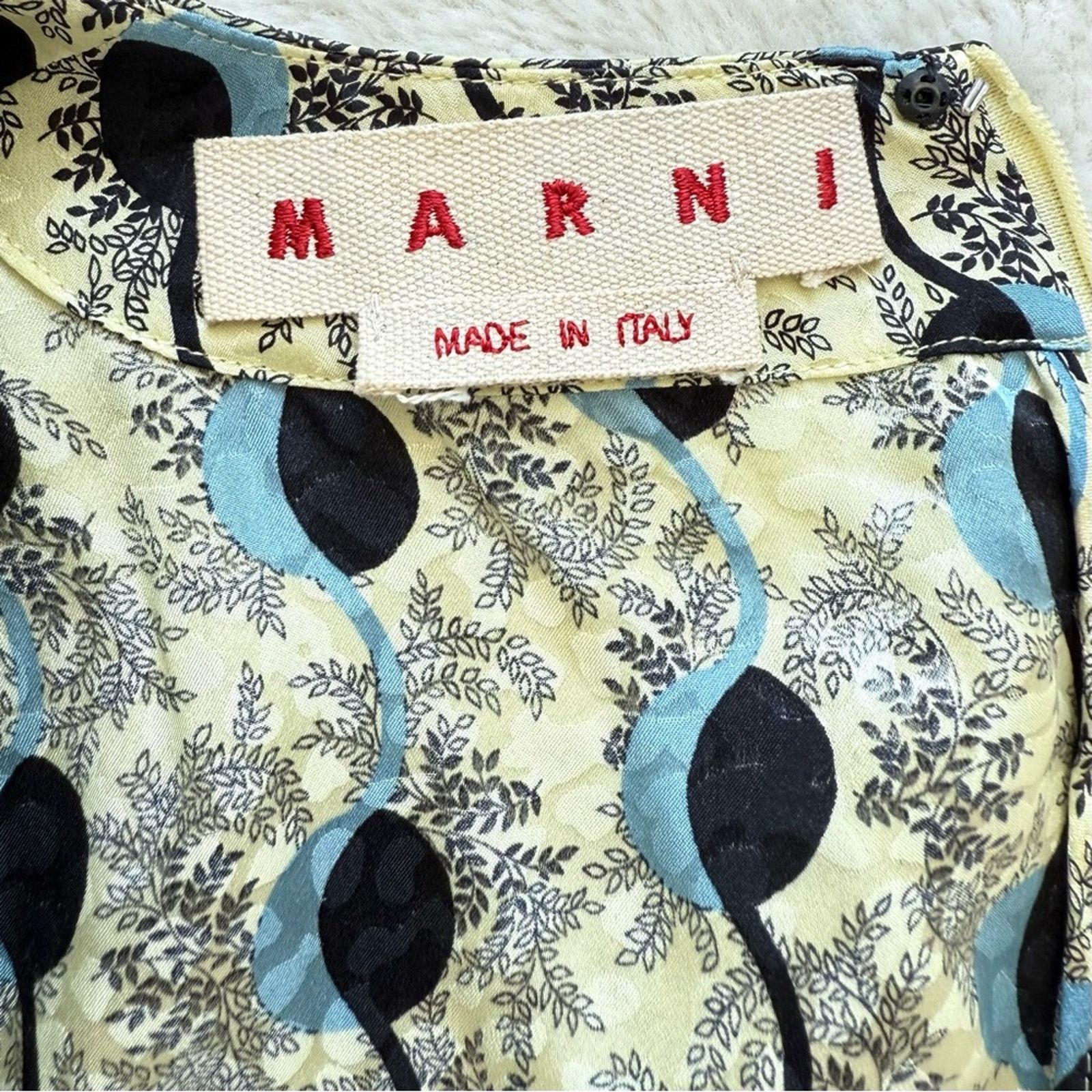 Marni MARNI women midi silk dress size 42 IT or 6 US Retail 650$ Size M / US 6-8 / IT 42-44 - 7 Thumbnail