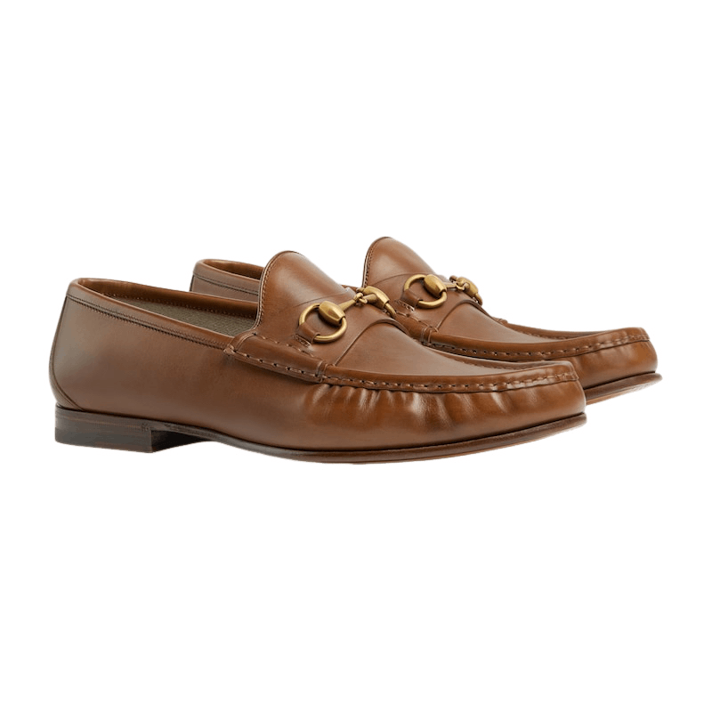 GUCCI Horsebit 1953 Men's Brown Loafers New