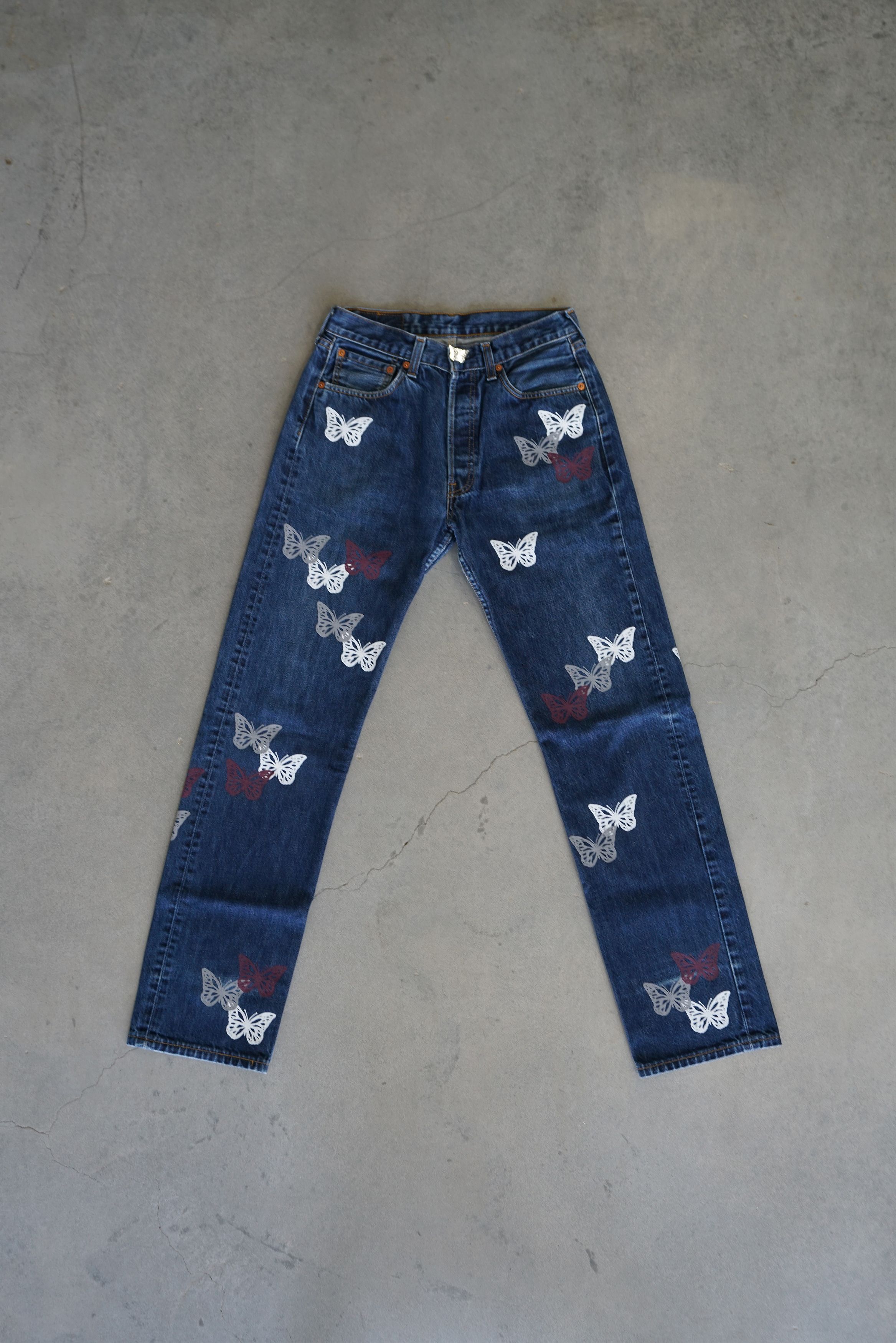 About Dreams Butterfly Levi's 501 Jeans - 32