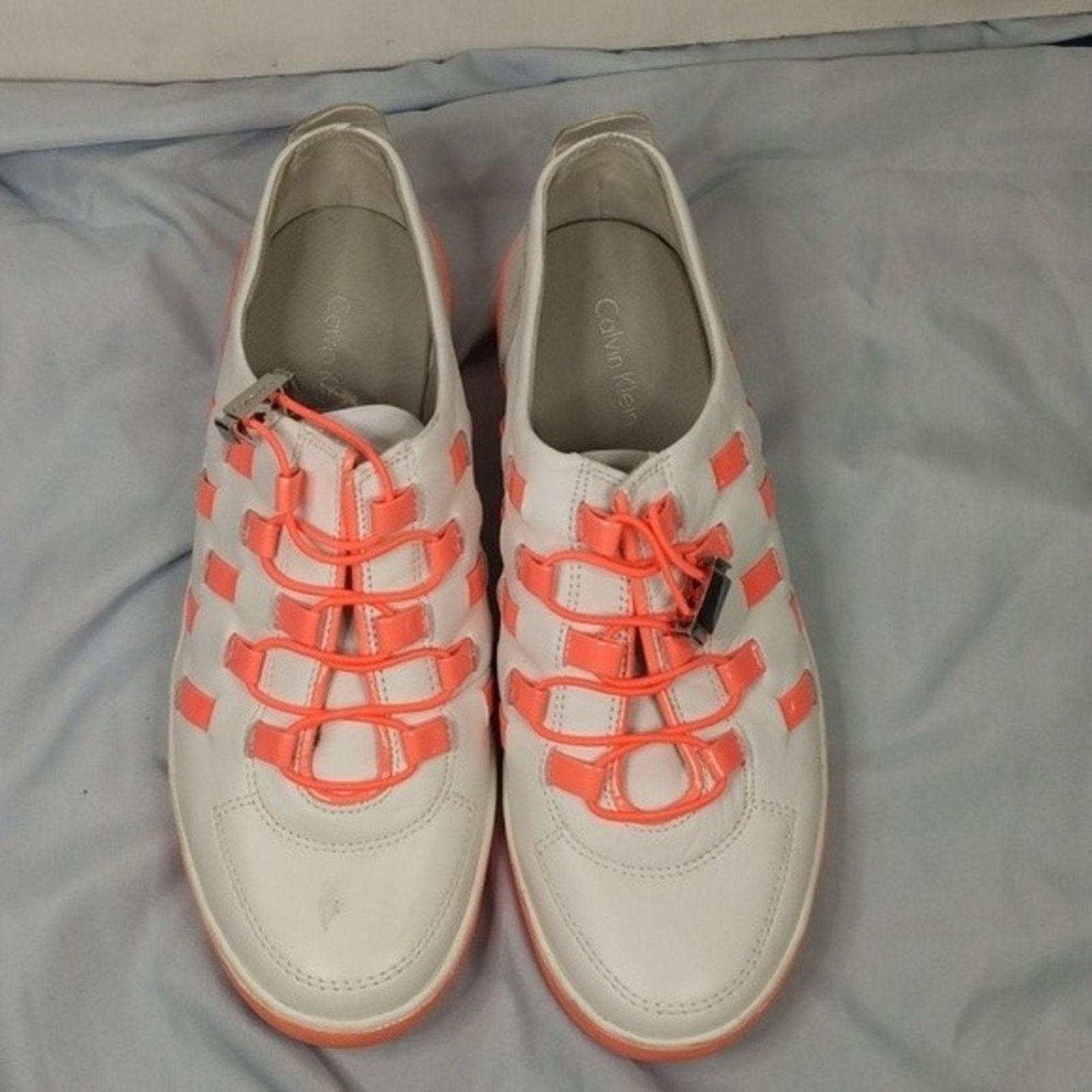 Calvin Klein Calvin Klein Tullie Leather Toggle Laces Woven Tennis 7.5 Size US 7.5 / IT 37.5 - 4 Thumbnail