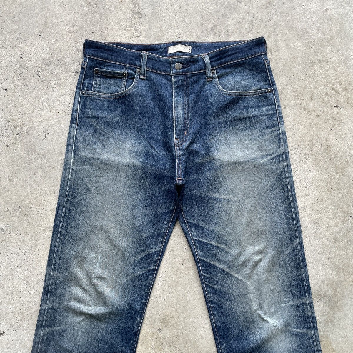 Japanese Brand Vintage Japanese StoneWash Faded Jeans Denim Pants W32x30 Size US 32 / EU 48 - 3 Thumbnail