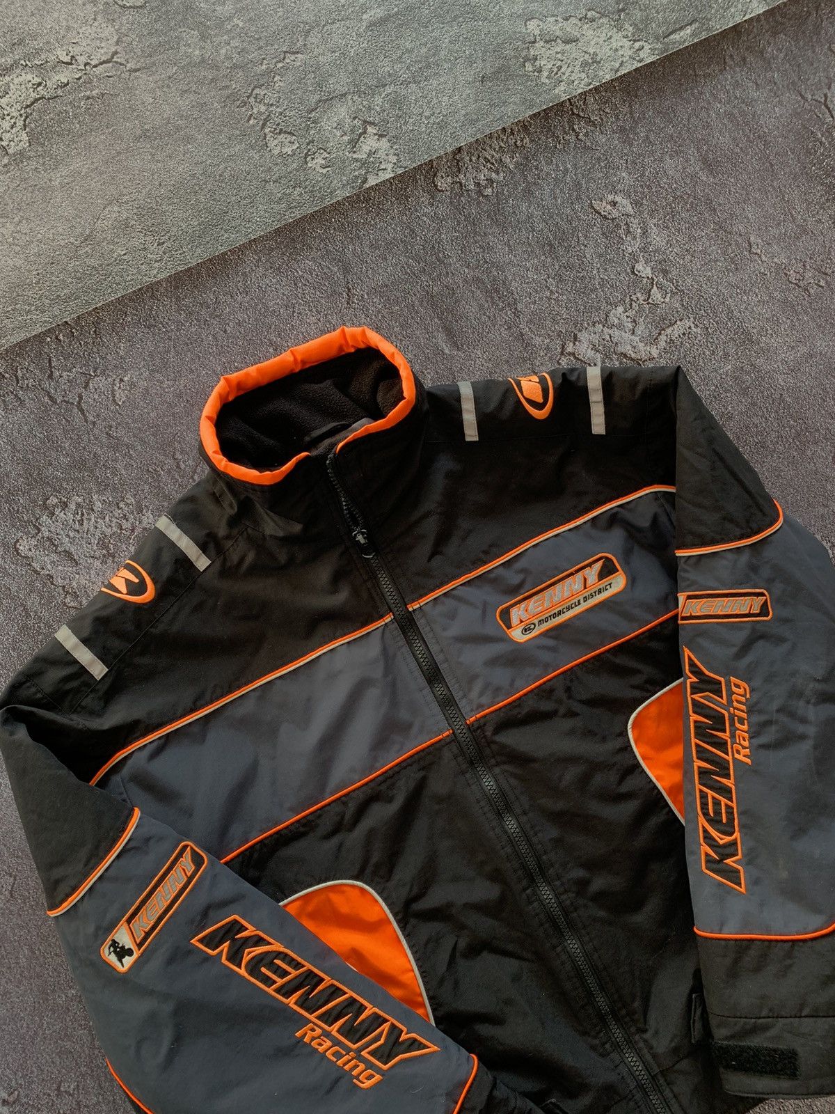 Vintage VTG Kenny Motorcycle Racing Black/Orange Jacket Y2K Size US M / EU 48-50 / 2 - 4 Thumbnail