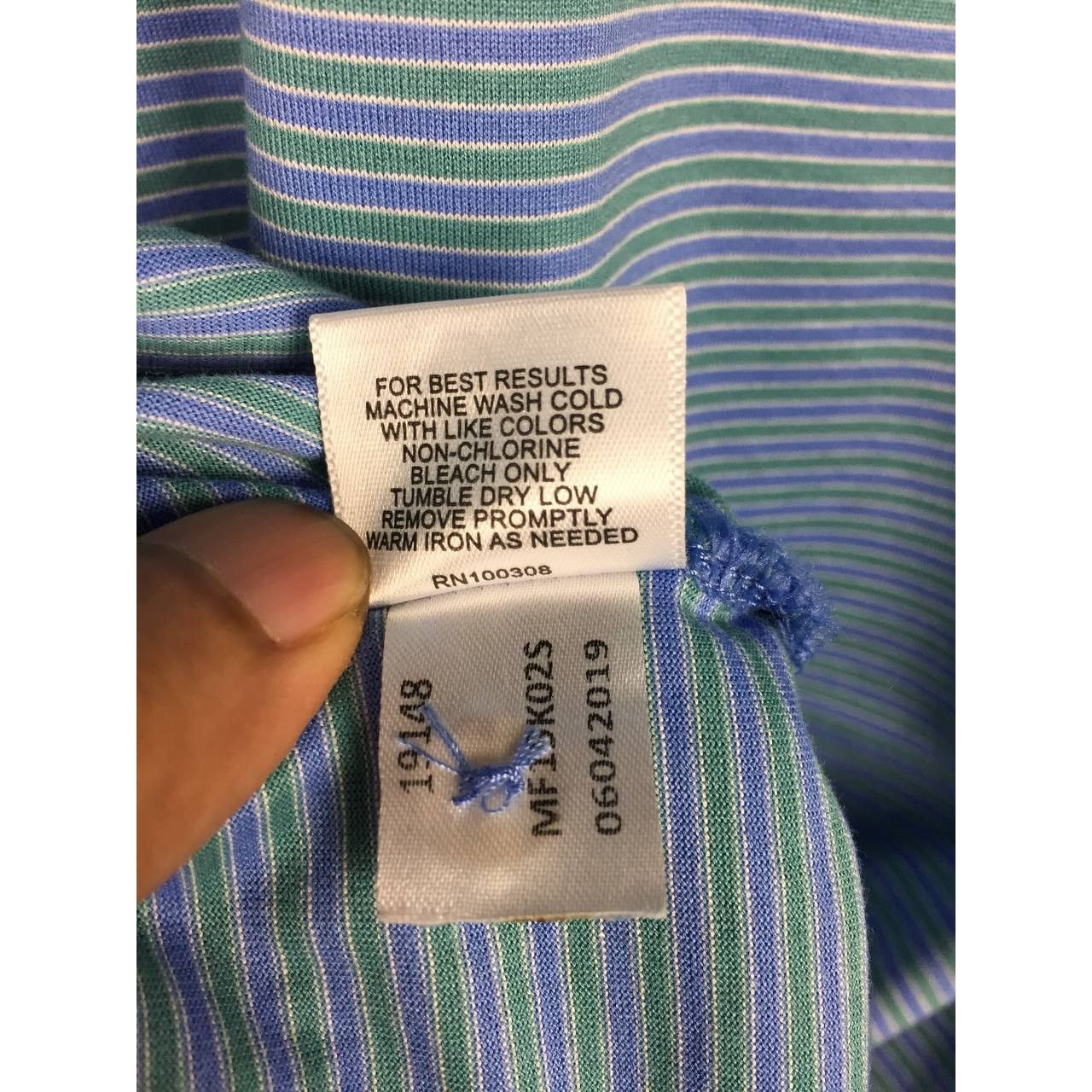 Peter Millar × Vintage Peter Millar Crown Golf Performance Striped Polo Tee Size US XXL / EU 58 / 5 - 15 Thumbnail