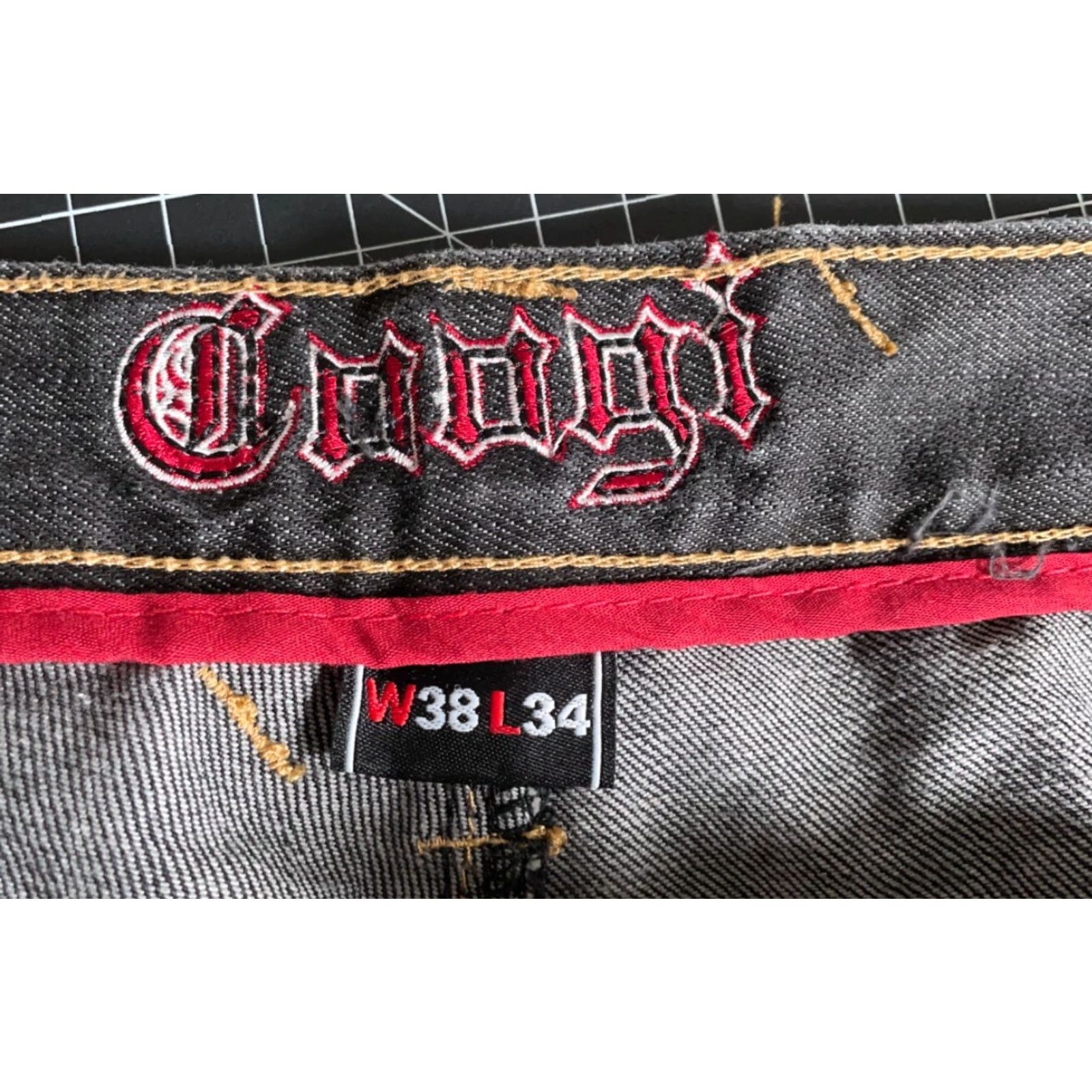 Coogi VINTAGE COOGI Baggy Fit Jeans Men's 38 x 33 Black Denim Embroidered Retro Hip Hop Size US 38 / EU 54 - 3 Thumbnail
