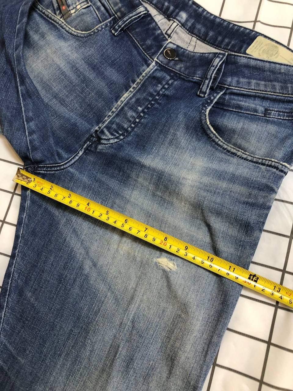 Diesel Diesel D-Bazer Tapered Blue Stretch Jeans Mens Size US 31 - 8 Thumbnail