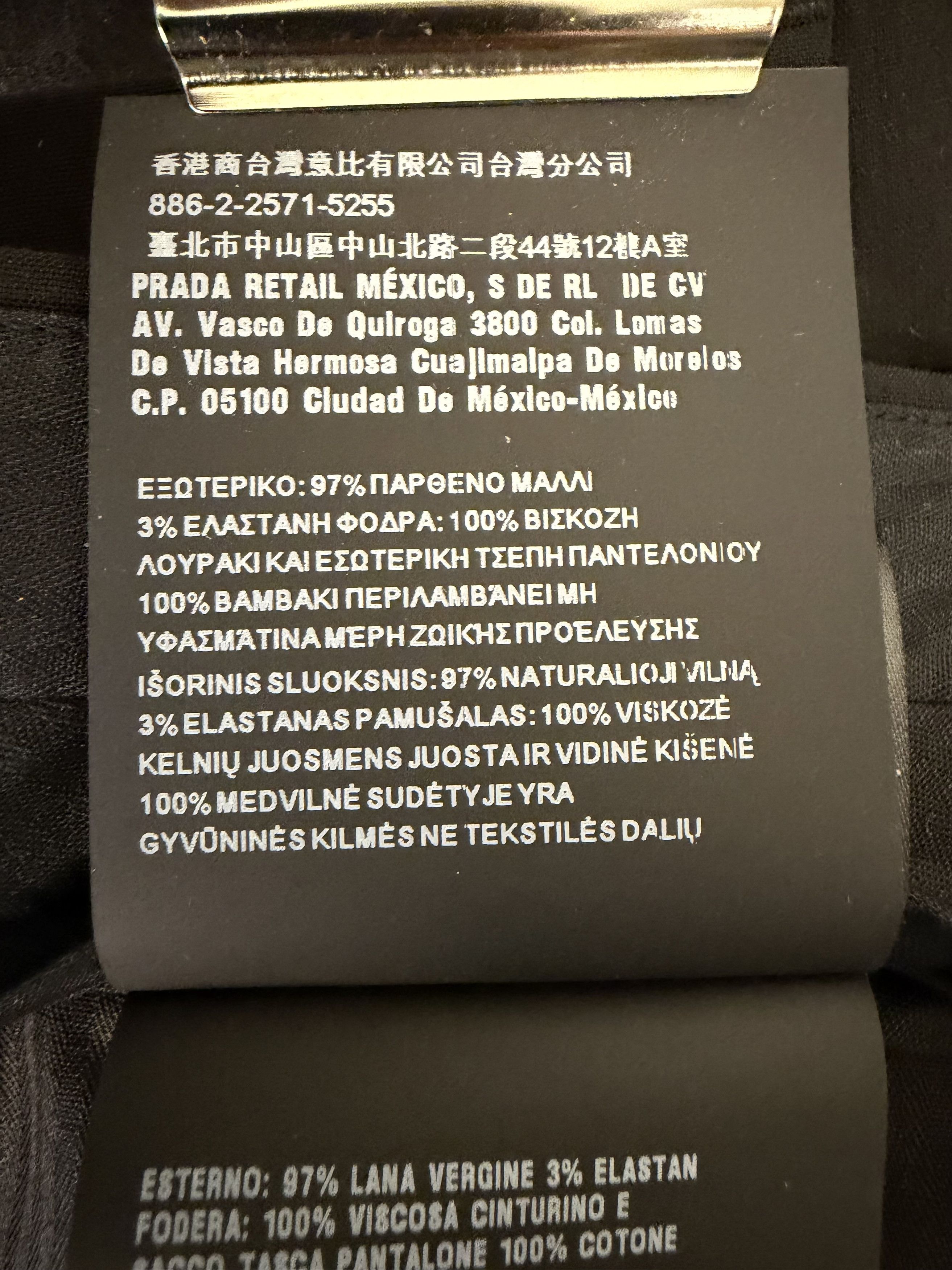 Prada Classic Prada Black Tailored Trousers Size US 34 / EU 50 - 12 Thumbnail