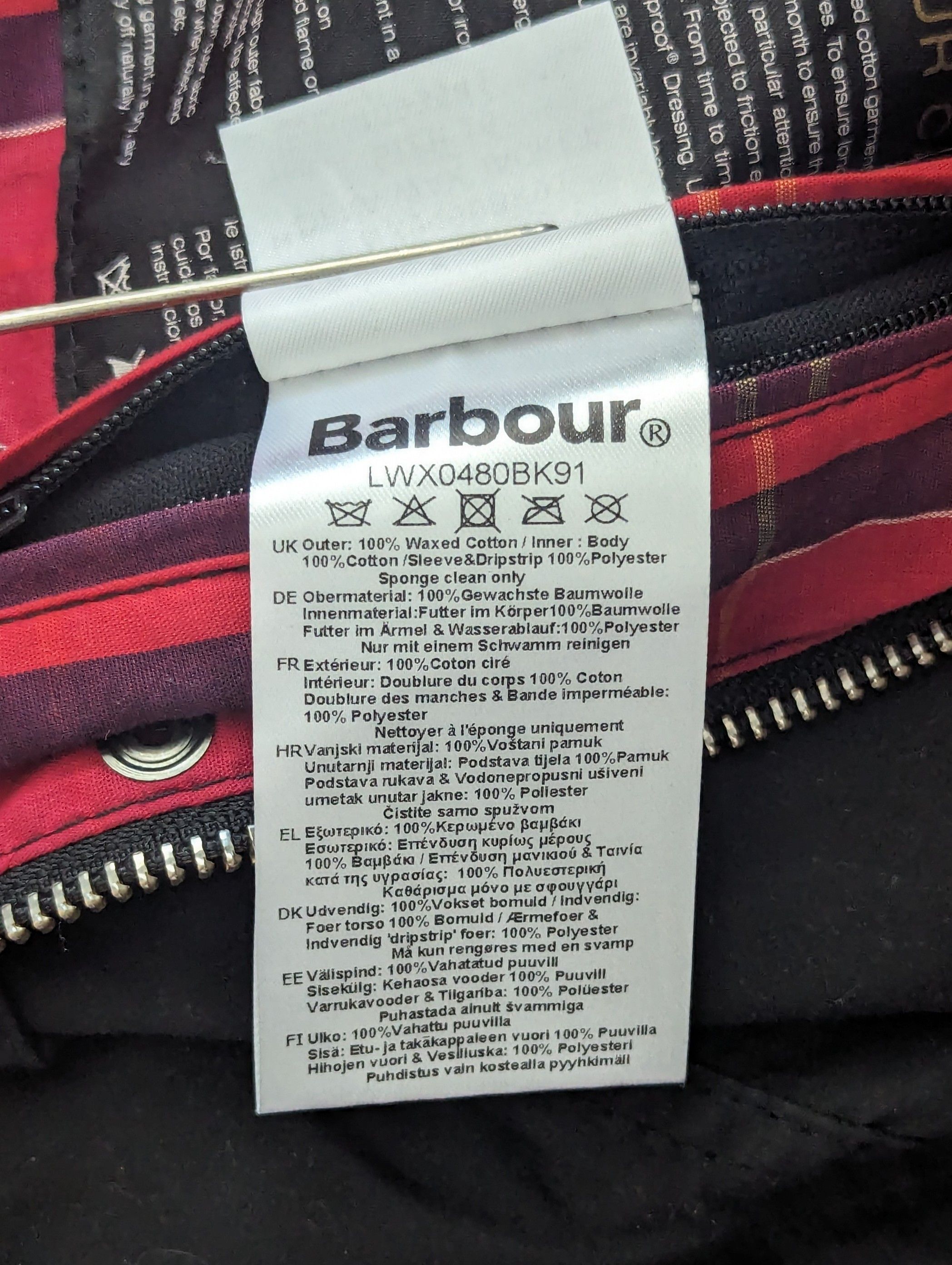 Barbour Barbour Dera Wax International Jacket Motorcycle Clothing Size XL / US 12-14 / IT 48-50 - 20 Thumbnail