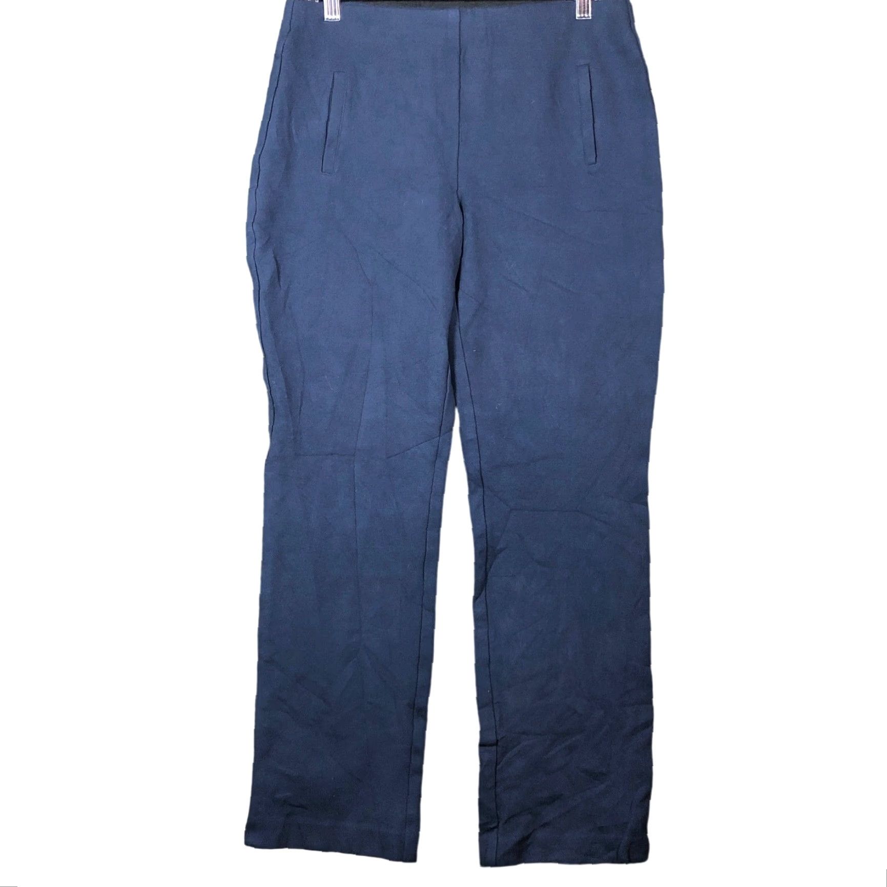 Vintage Chicos Womens Pants Blue Pull On Ankle Rayon Nylon Blend Stretch 1 (M) Size 30" / US 8 / IT 44 - 2 Thumbnail