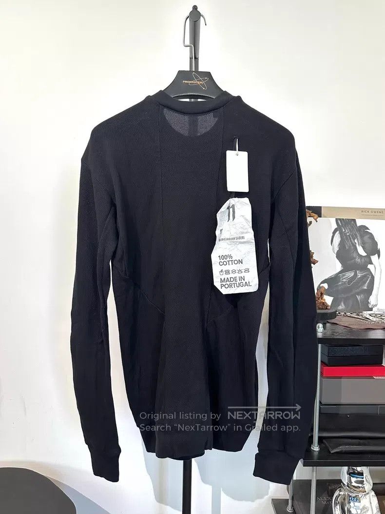 Boris Bidjan Saberi Boris Bidjan Saberi CR1 mesh panel hoodie with drawstring Size US M / EU 48-50 / 2 - 2 Thumbnail