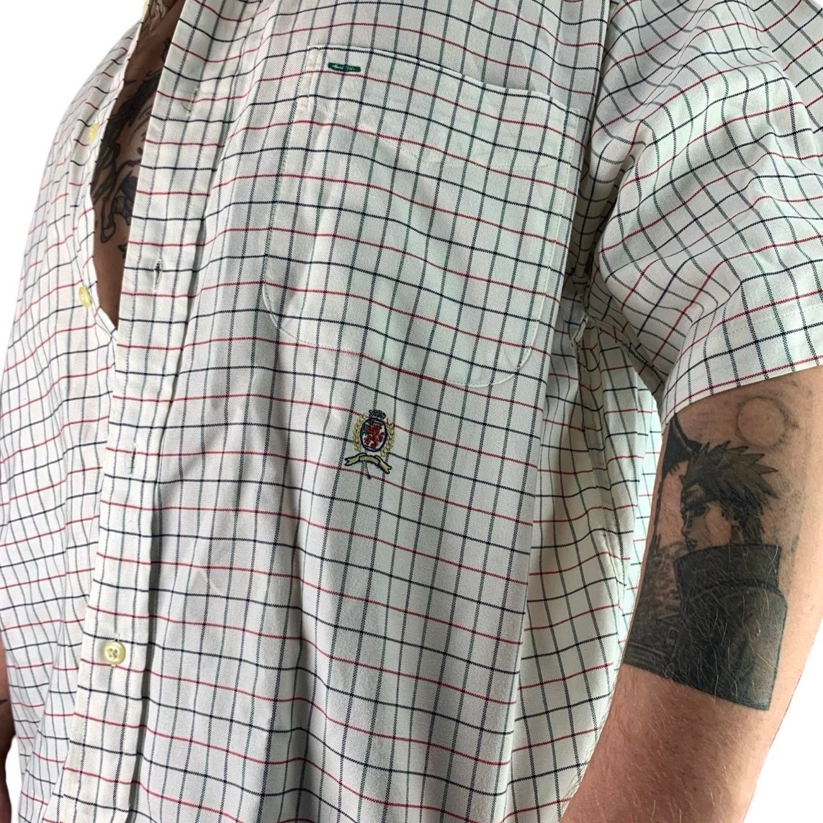 Tommy Hilfiger × Vintage Vintage 90s Tommy Hilfiger Striped Button Up Shirt Size US L / EU 52-54 / 3 - 4 Thumbnail