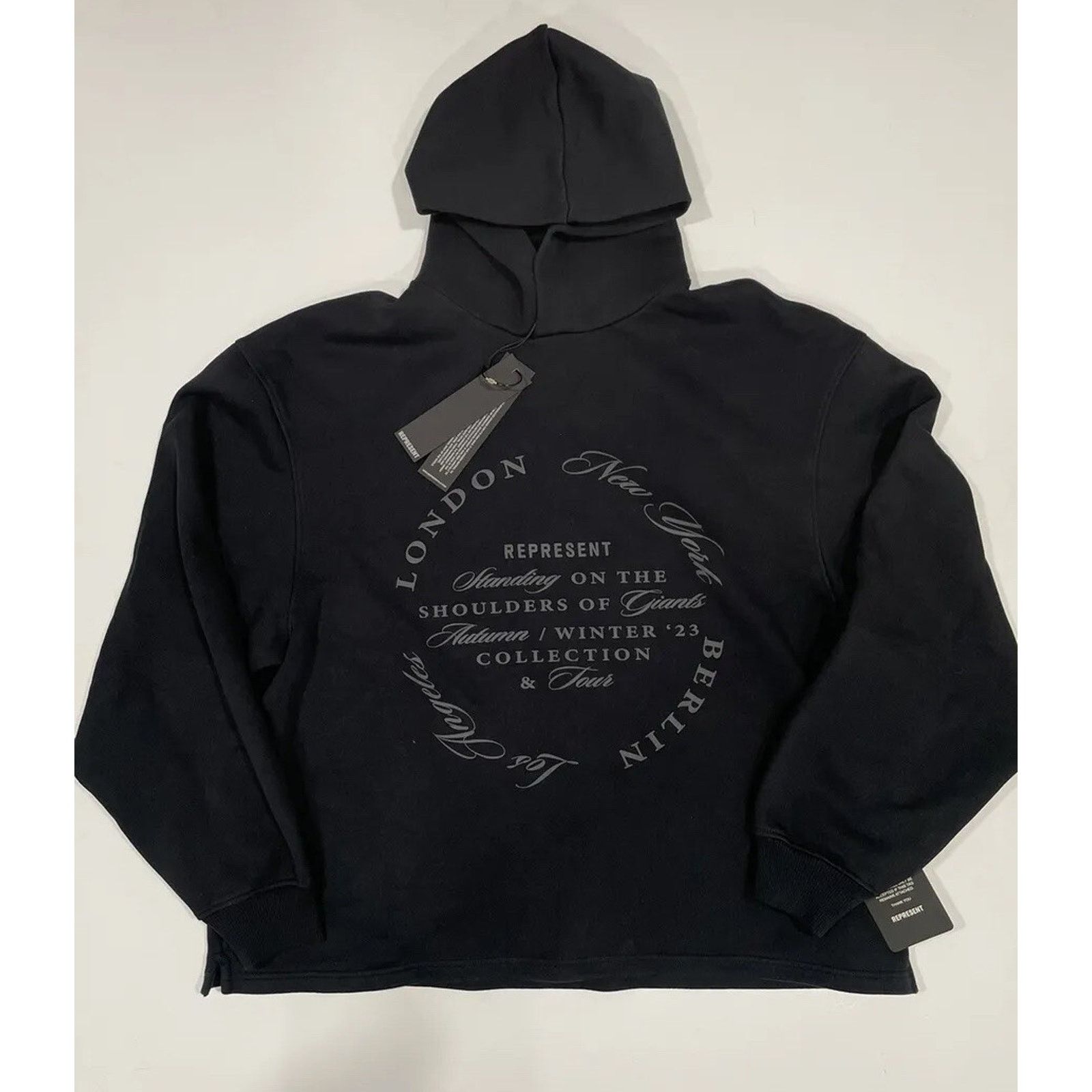 Represent Clo. Represent Clo Season Tour Relaxed Hoddie Large Black Size US L / EU 52-54 / 3 - 1 Thumbnail