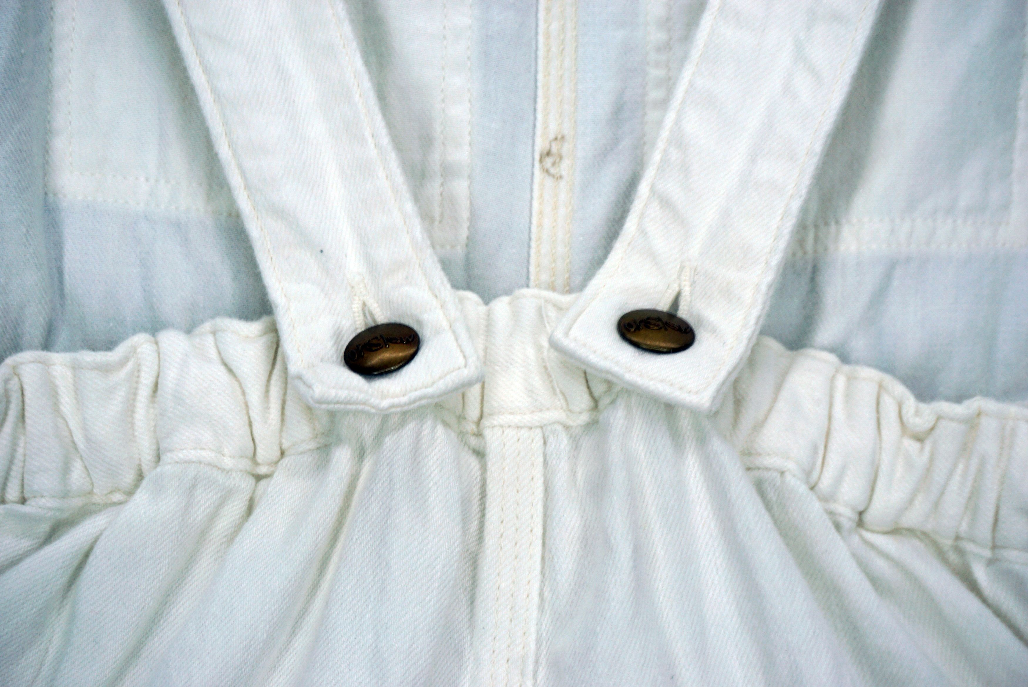 Japanese Brand Orslow Overalls W30xL17.5 Baggy Wide Leg Cropped Dungarees Size 26" / US 2 / IT 38 - 11 Thumbnail