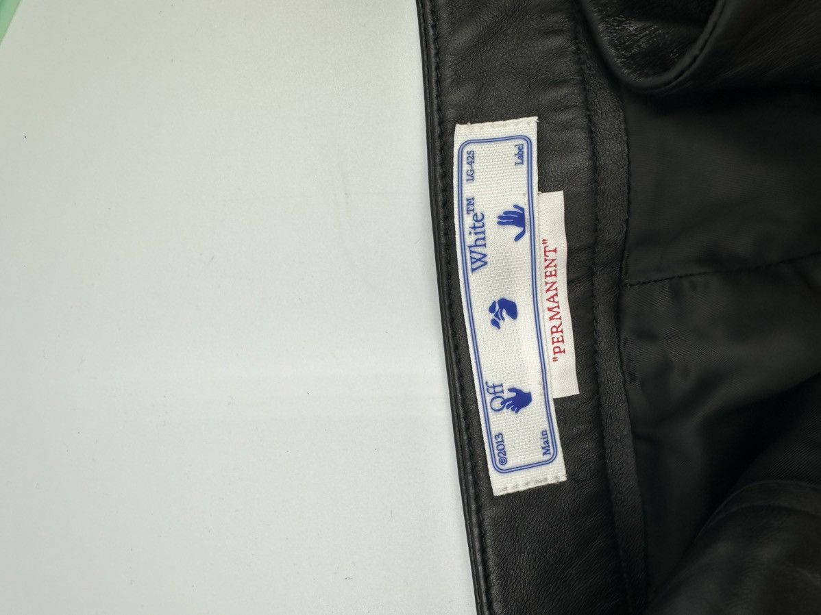 Off-White OFF-WHITE LEATHER PANTS Size 27" / US 4 / IT 40 - 9 Thumbnail