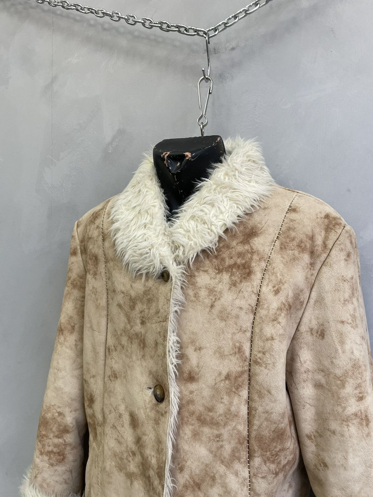 If Six Was Nine Hysteric glamour style long coat faux fur hype 90s vintage Size US M / EU 48-50 / 2 - 3 Thumbnail
